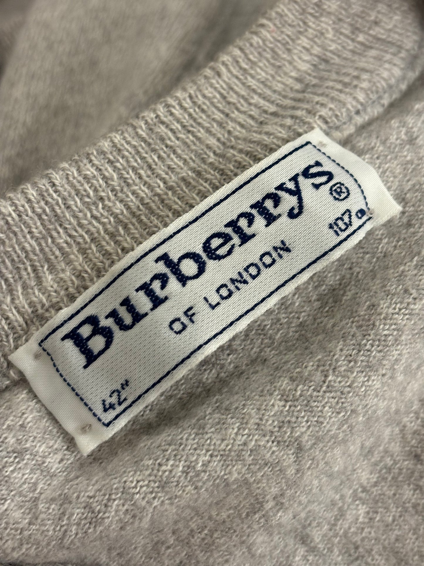 Burberry vintage grey wool pull