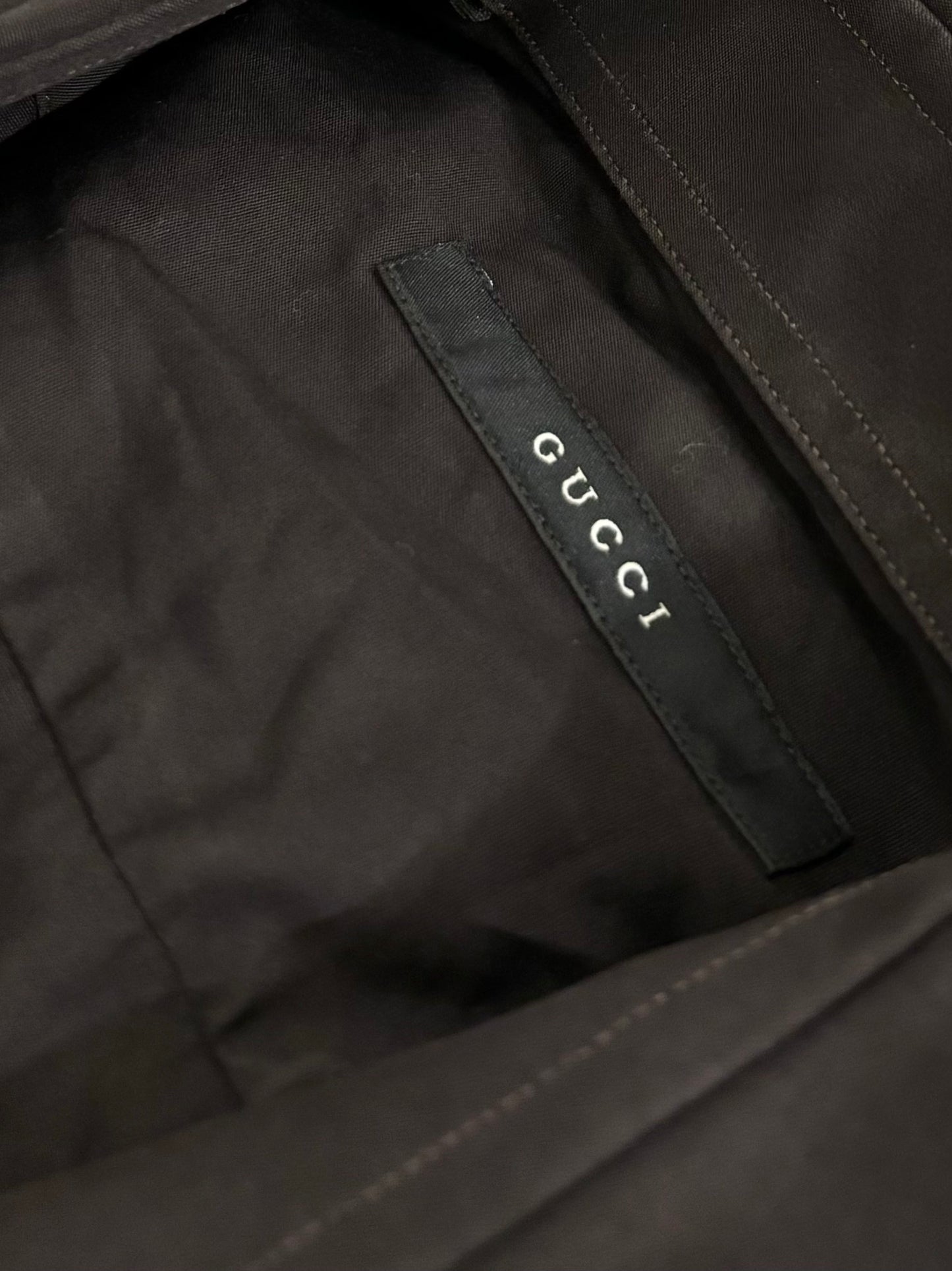 Gucci brown logo vintage shirt