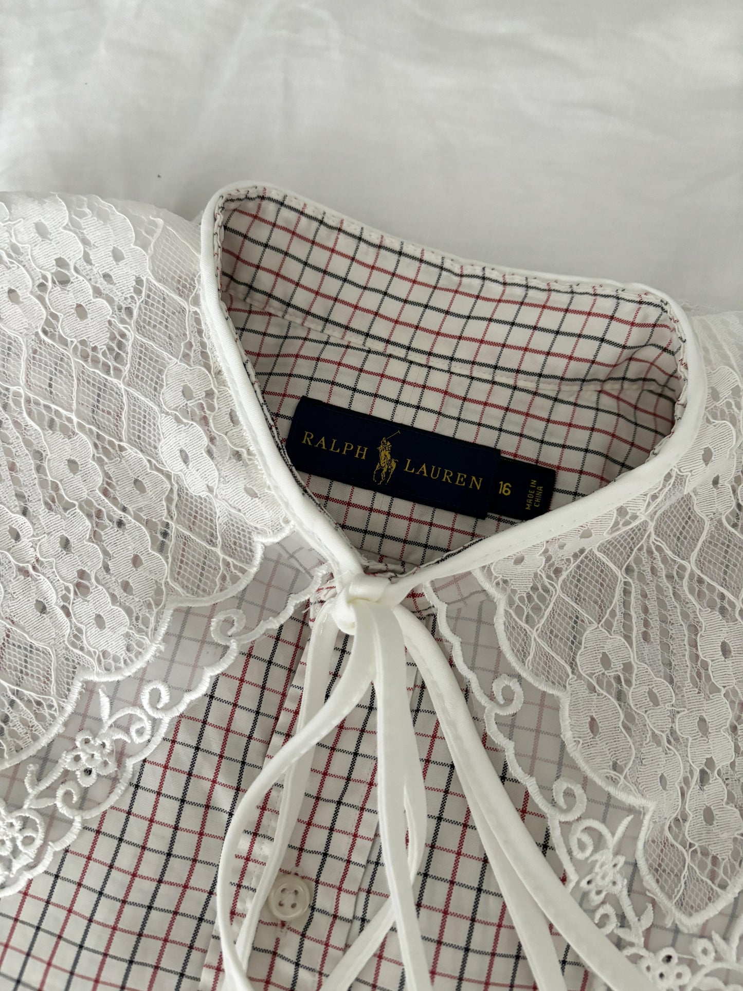 Ralph Lauren vichy pink "RECYCLING" vintage shirt