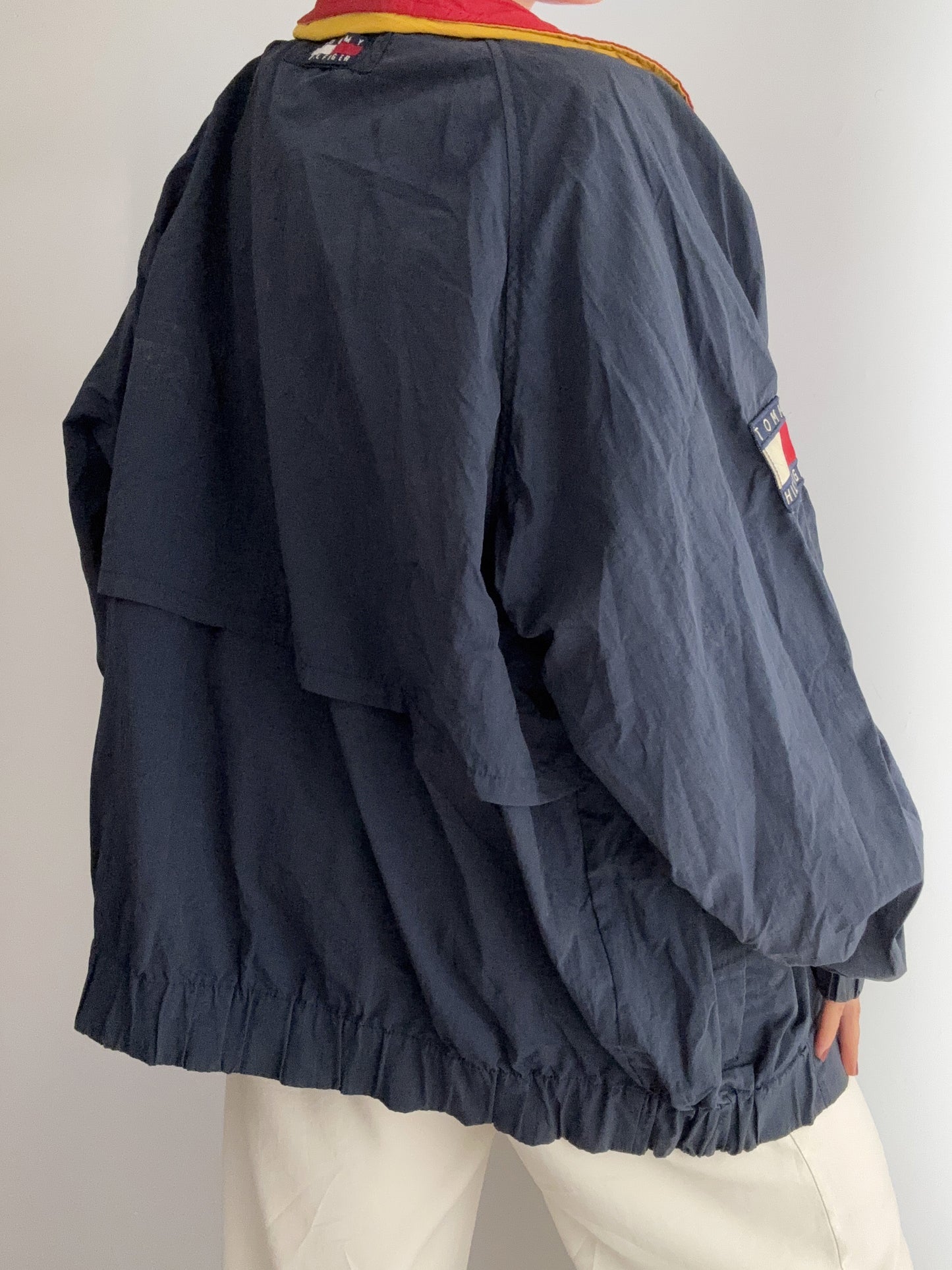 .Tommy Hilfiger embroidery logo vintage bomber