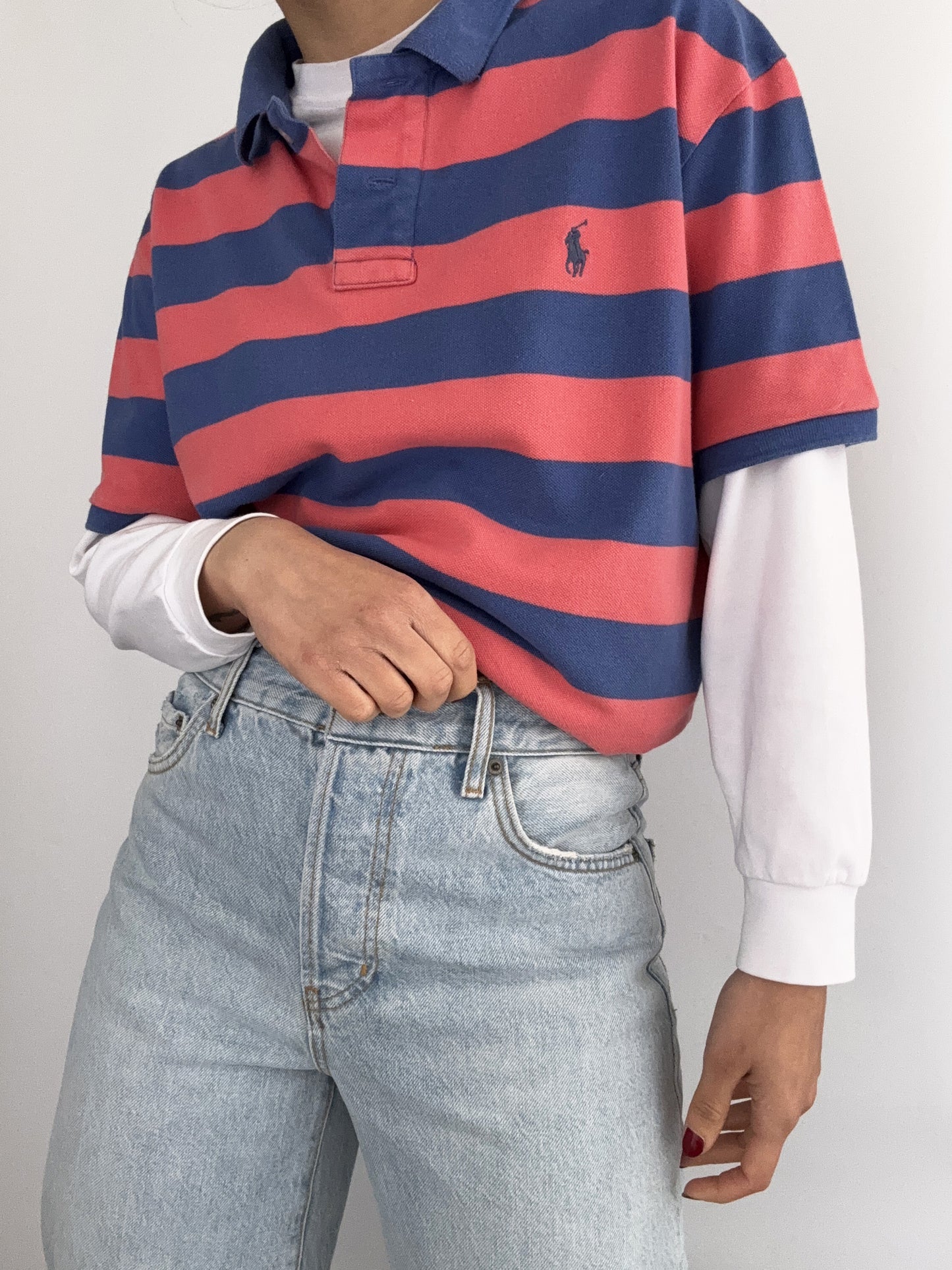.Ralph Lauren vintage skate stripes polo