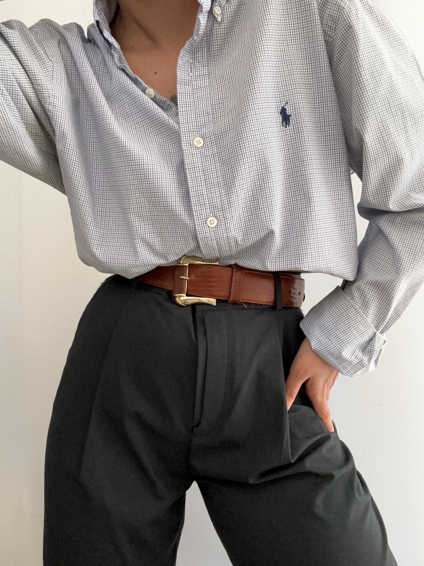 Simply blue soft tartan Ralph Lauren shirt