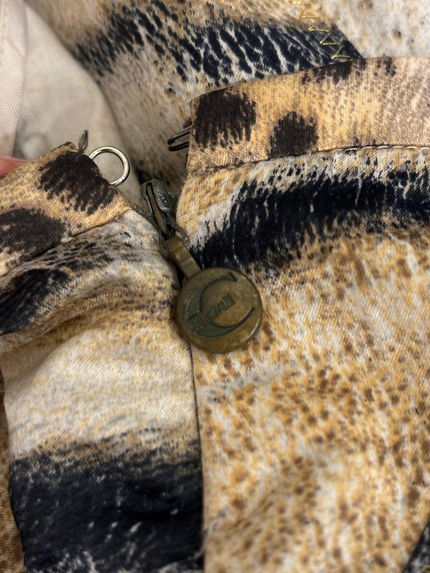 Just Cavalli  animalier print silk skirt