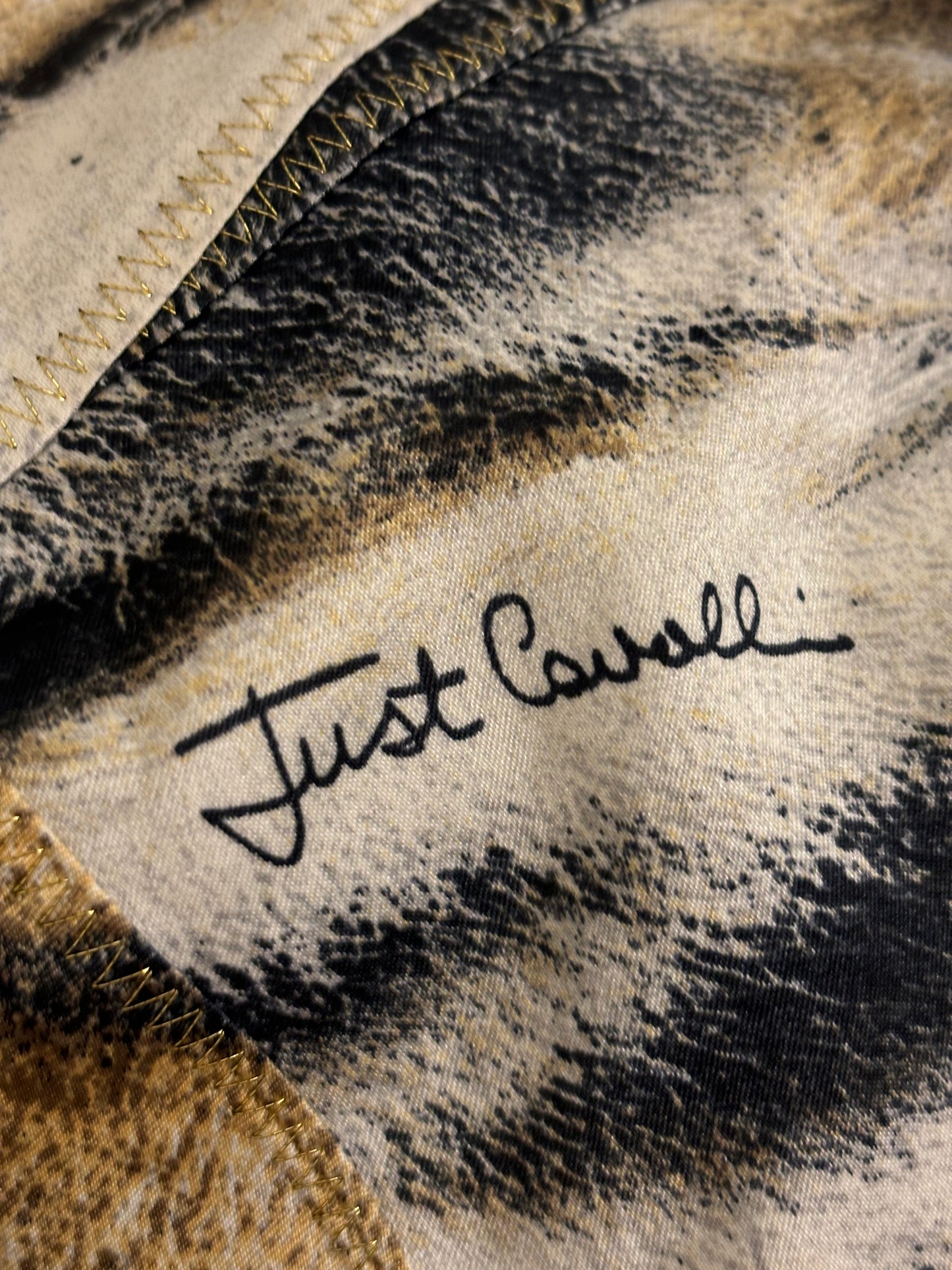 Just Cavalli  animalier print silk skirt