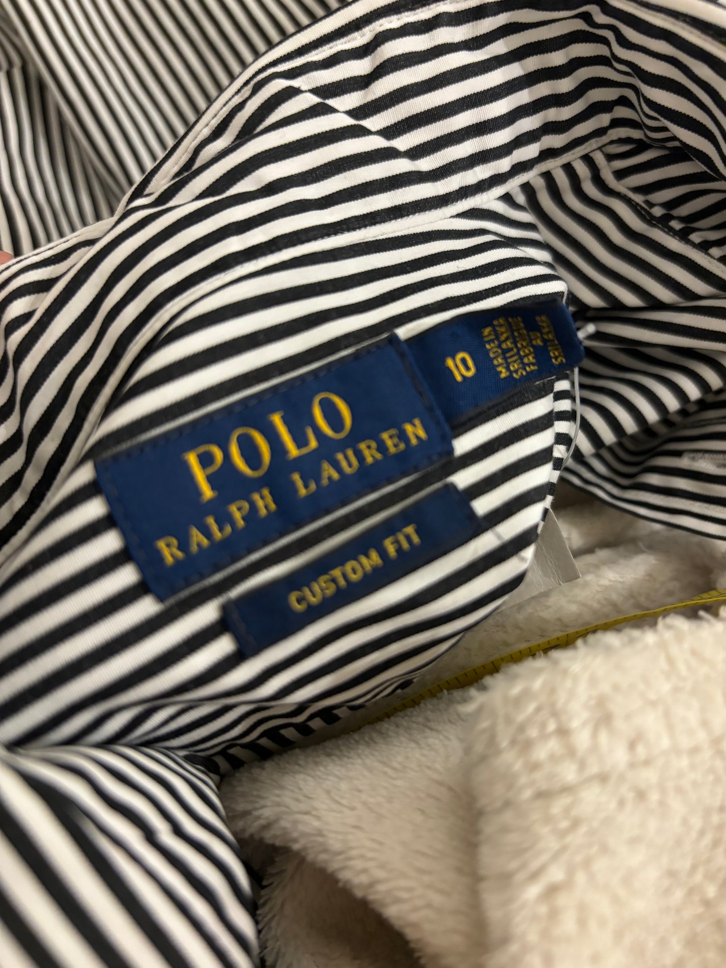 Ralph Lauren black costine cotton shirt