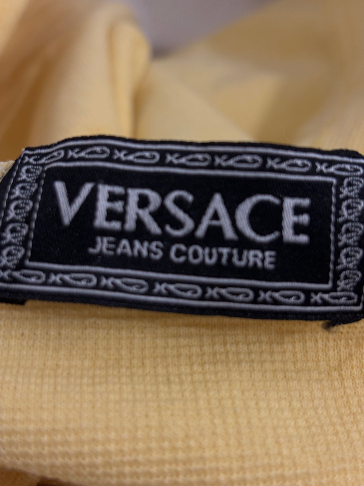 Versace vintage logo embroidery oversize shirt