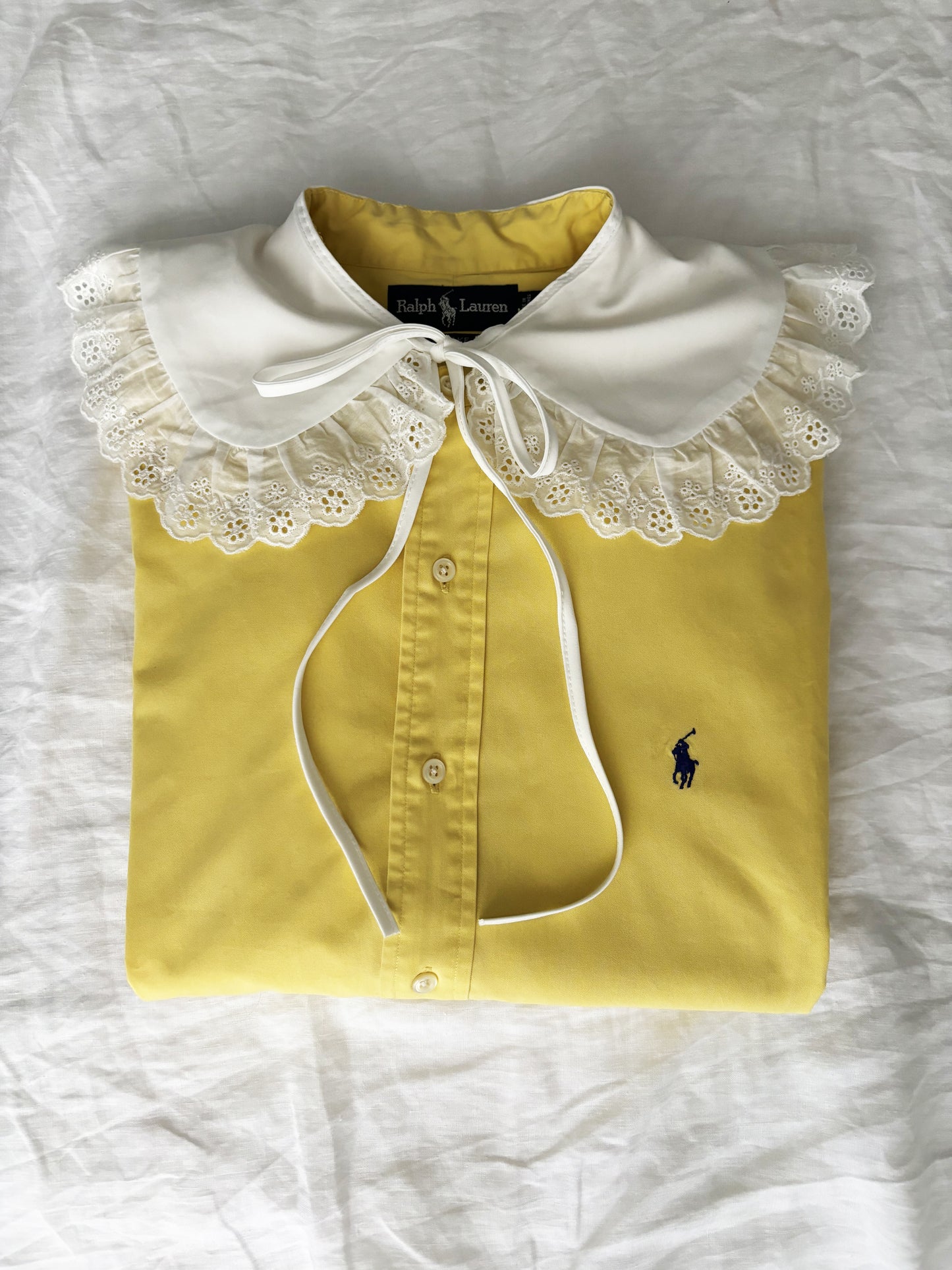 Ralph Lauren yellow "RECYCLING" vintage shirt