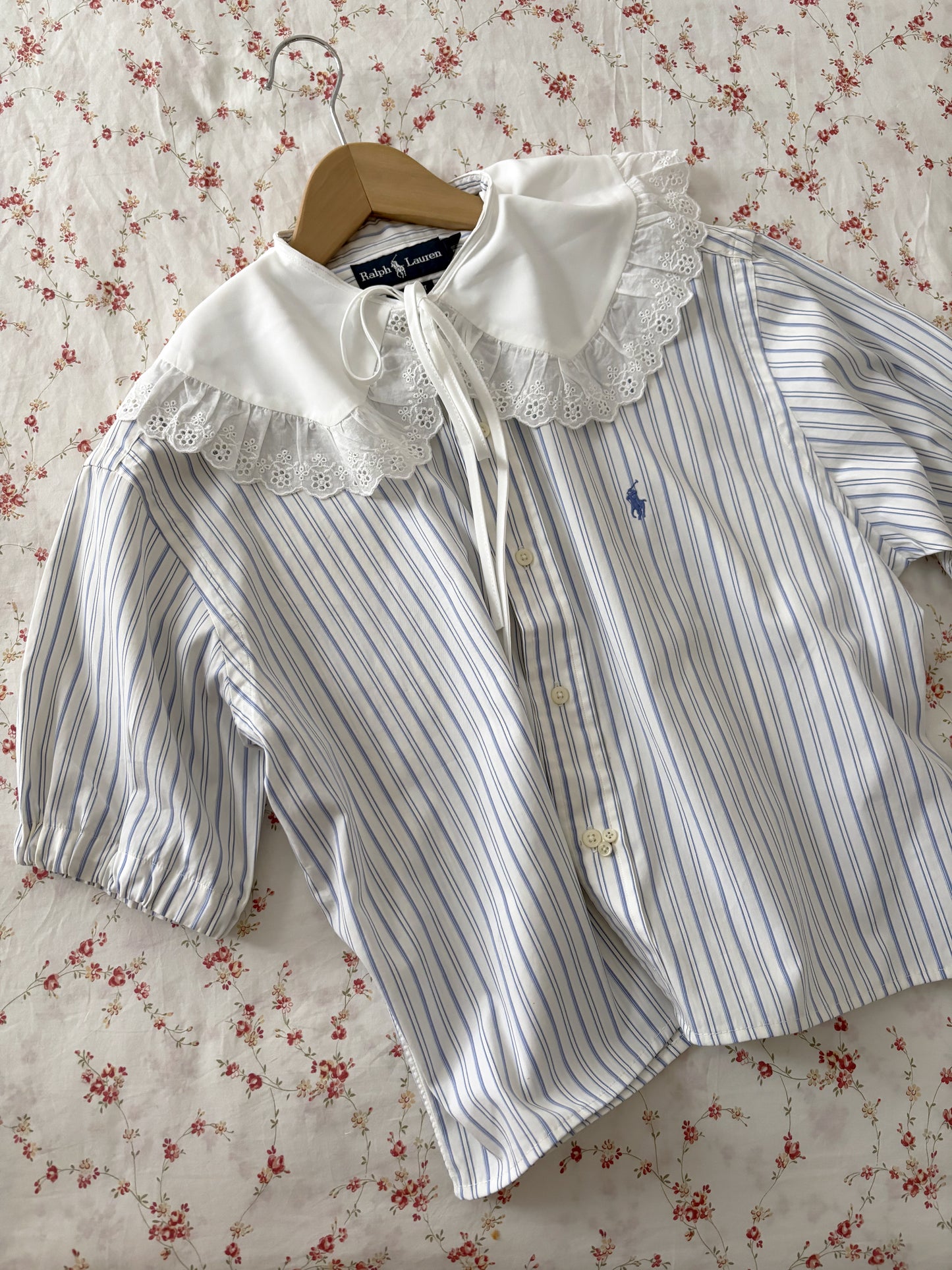 Ralph Lauren romantic "RECYCLING" vintage costine shirt
