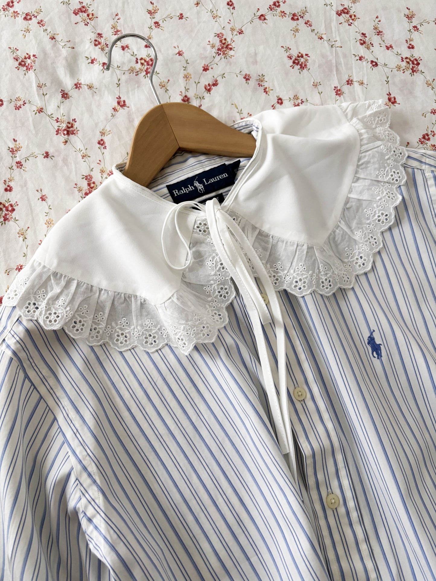 Ralph Lauren romantic "RECYCLING" vintage costine shirt