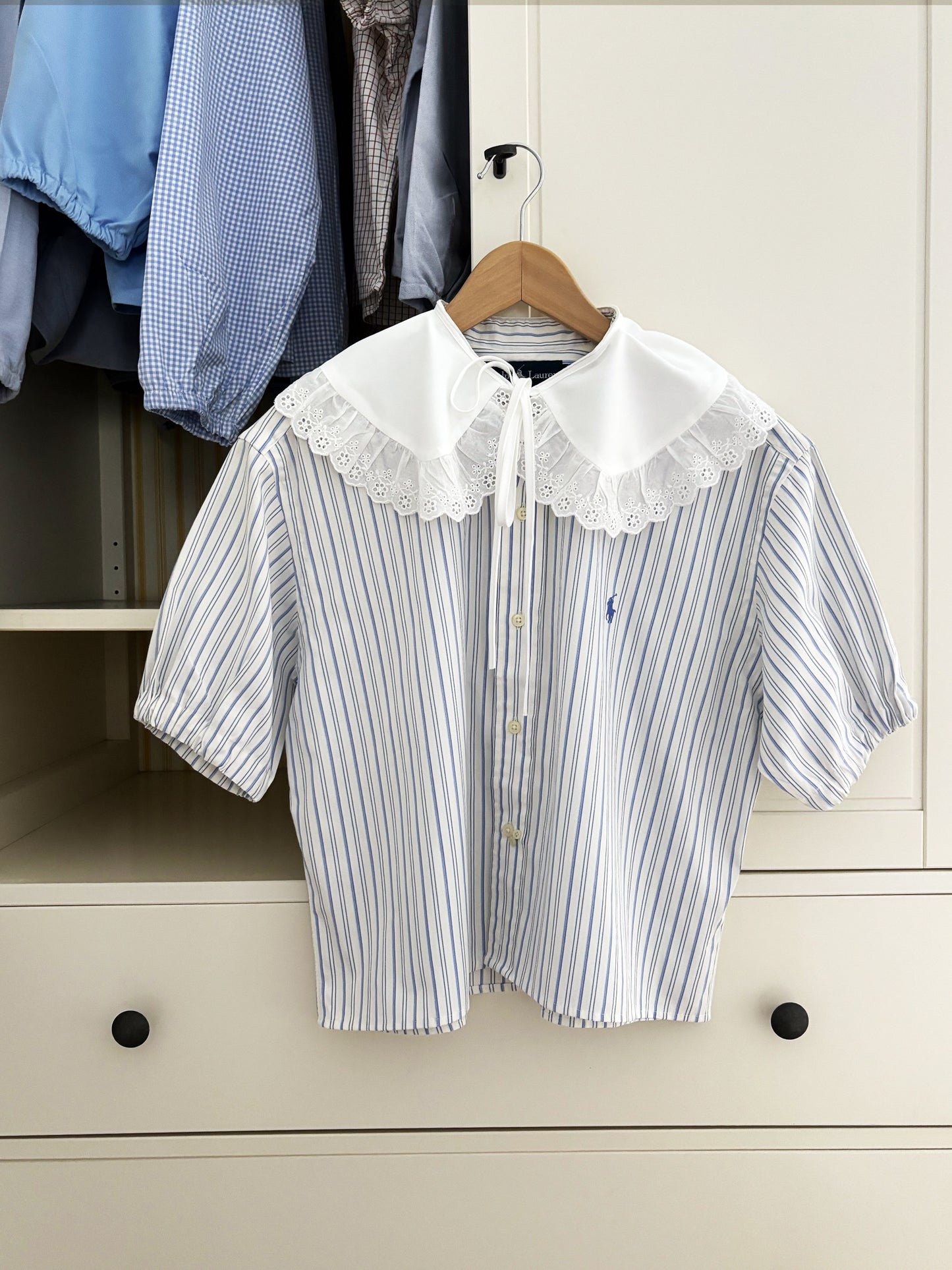 Ralph Lauren romantic "RECYCLING" vintage costine shirt