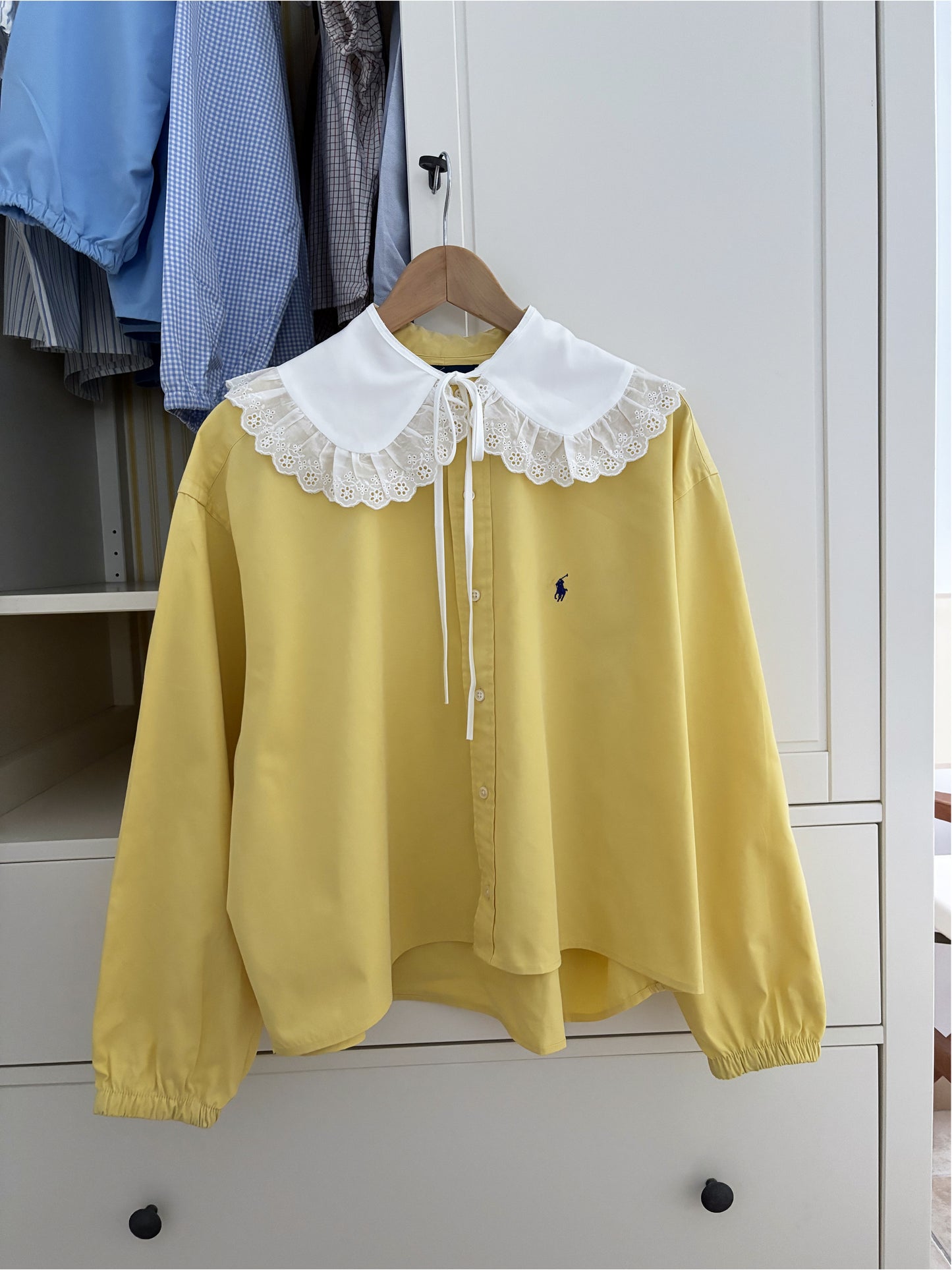 Ralph Lauren yellow "RECYCLING" vintage shirt