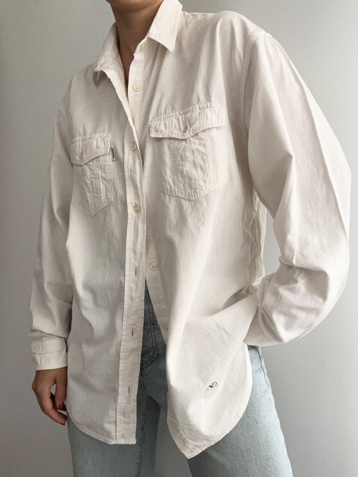 Valentino vintage pure cotton basic shirt