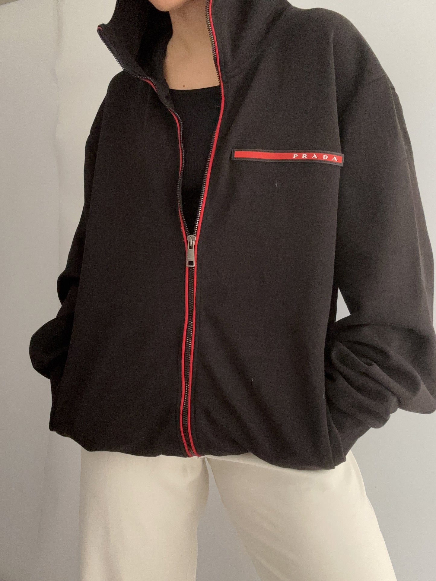 Prada Vintage luna rossa zip Hoodie