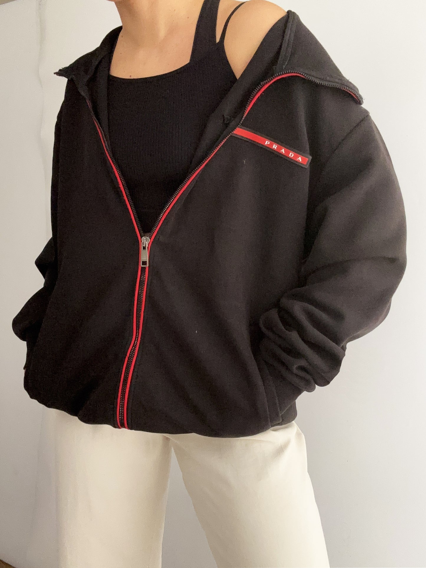 Prada Vintage luna rossa zip Hoodie