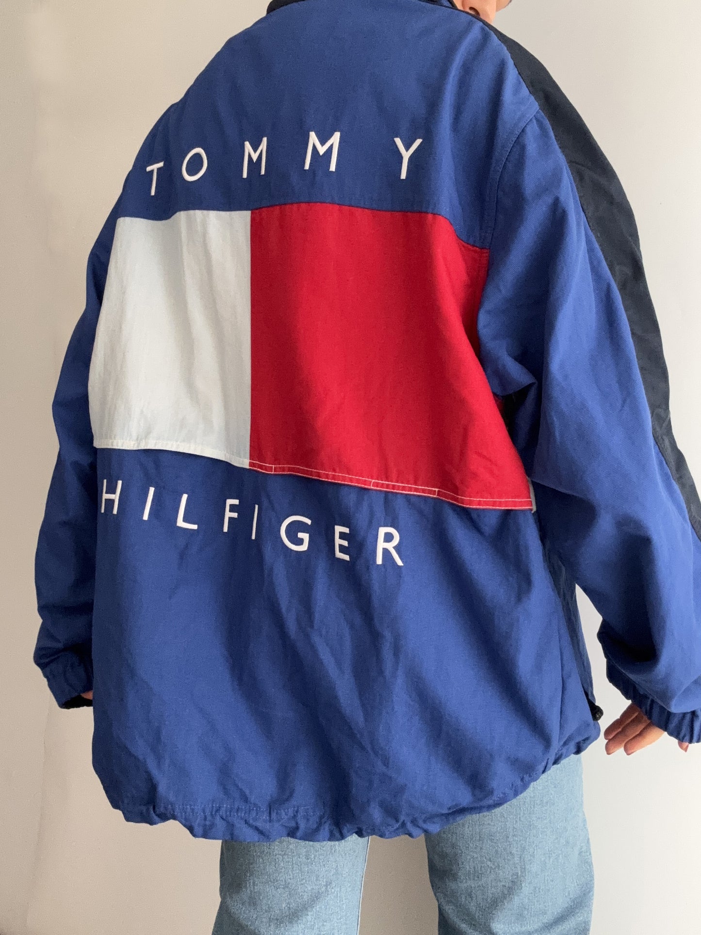 Rare Vintage Tommy Hilfiger flag bomber