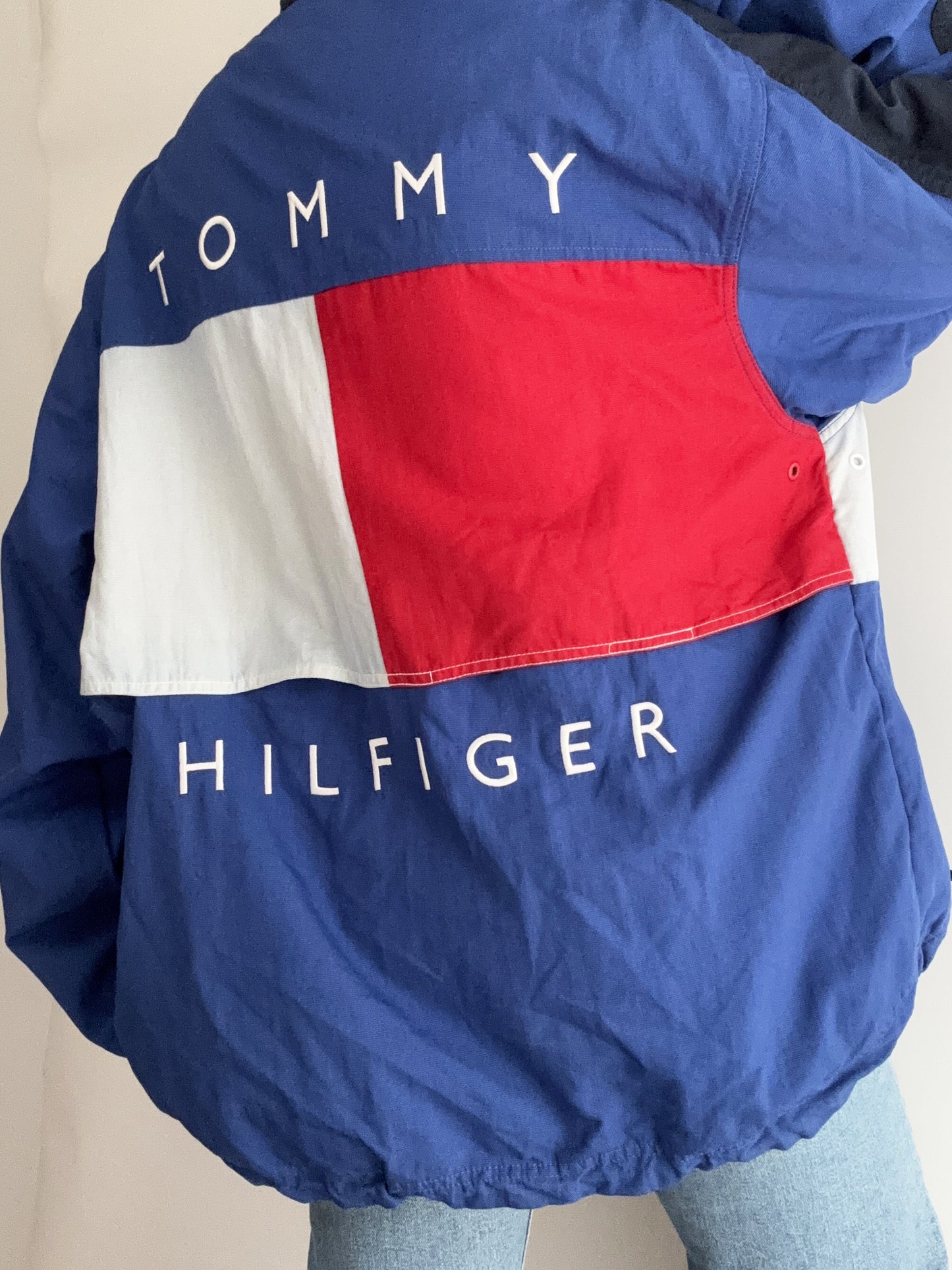 Rare Vintage Tommy Hilfiger flag bomber