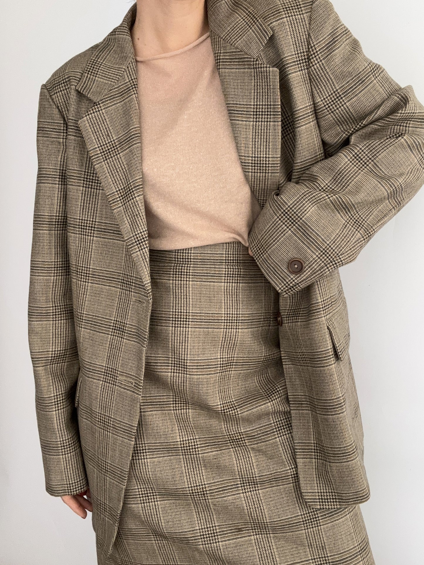 .Marella vintage Pdp brown tailleur in wool