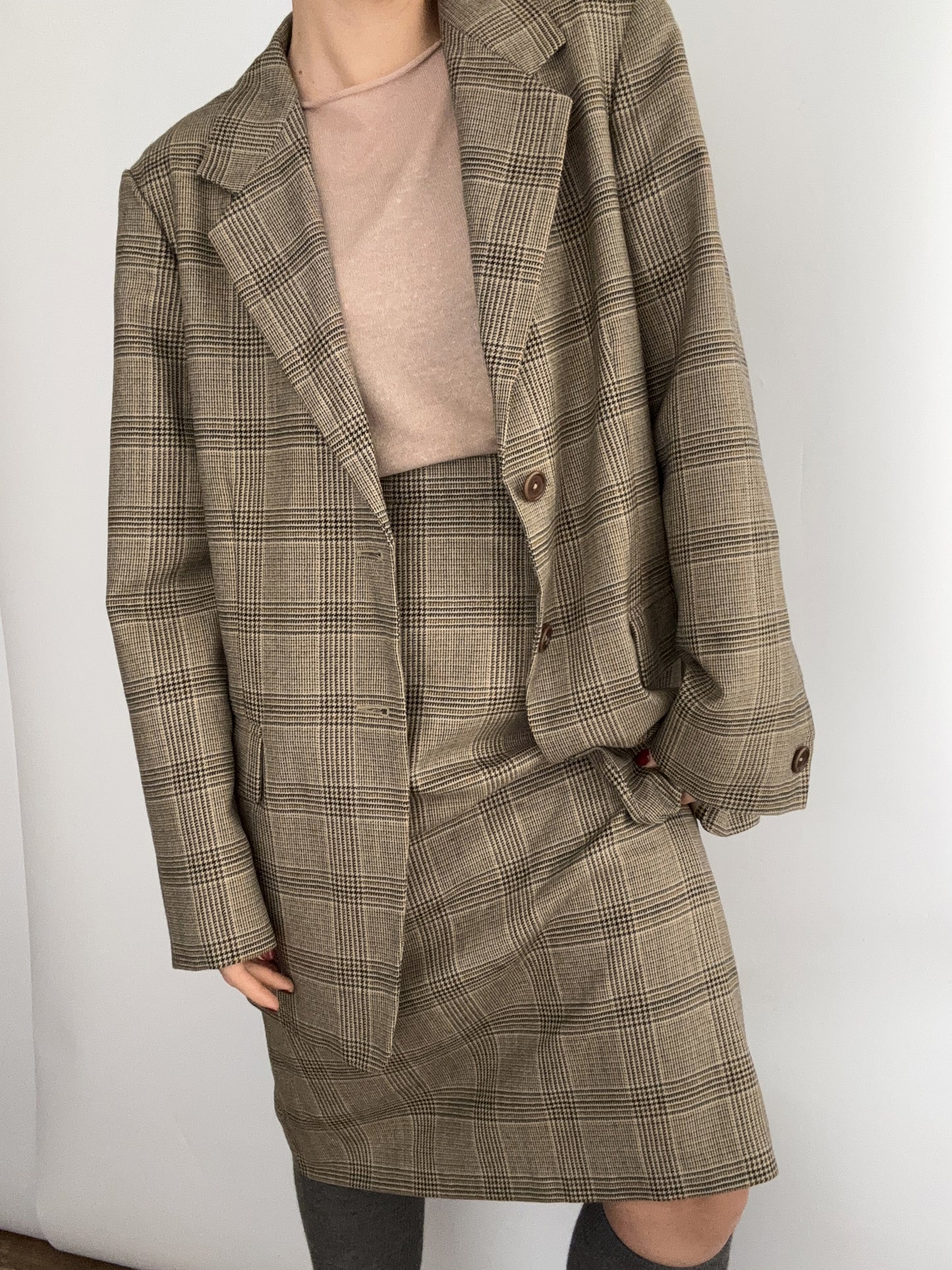 .Marella vintage Pdp brown tailleur in wool