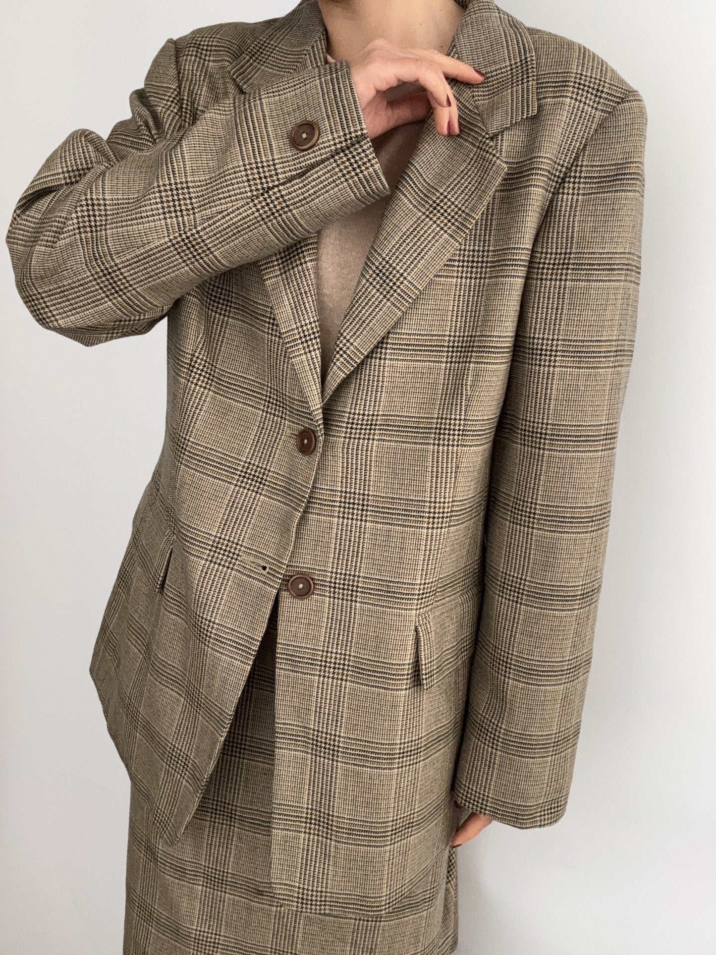 .Marella vintage Pdp brown tailleur in wool