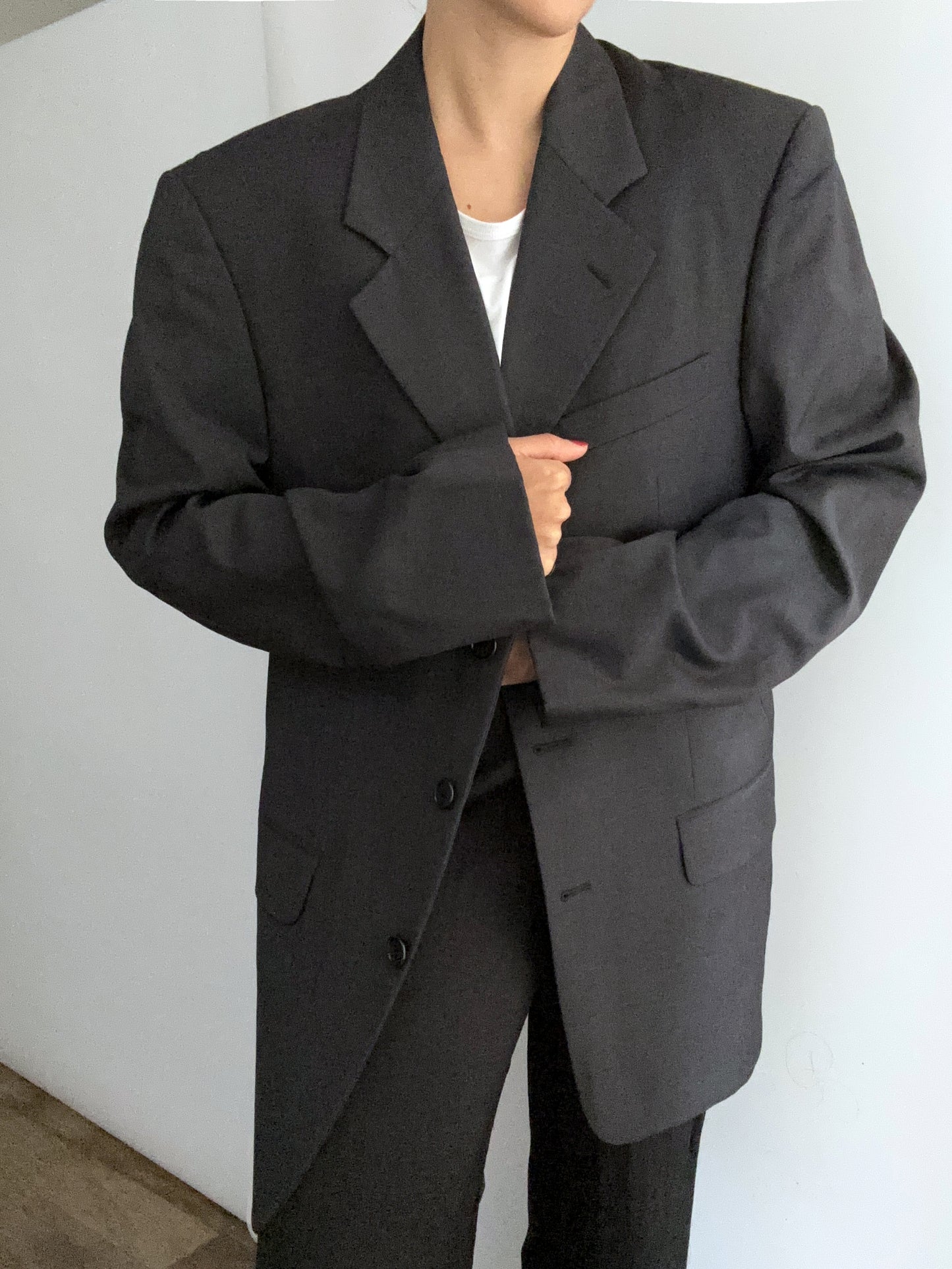 Valentino vintage black blazer virgin wool