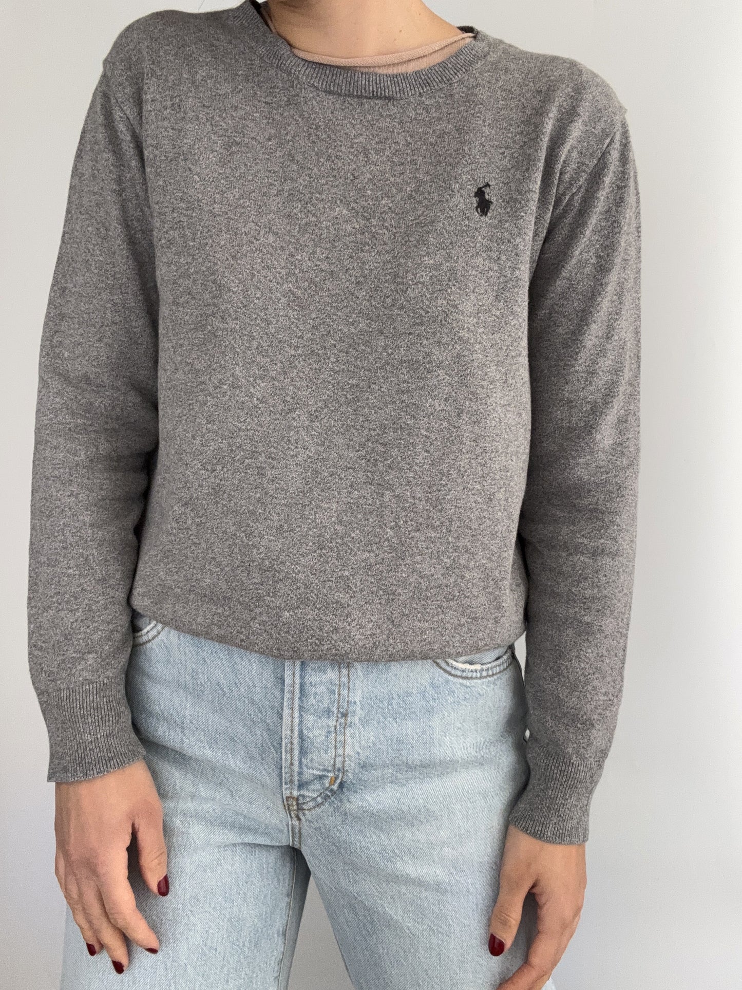 .Blake cotton Ralph Lauren grey woman pull