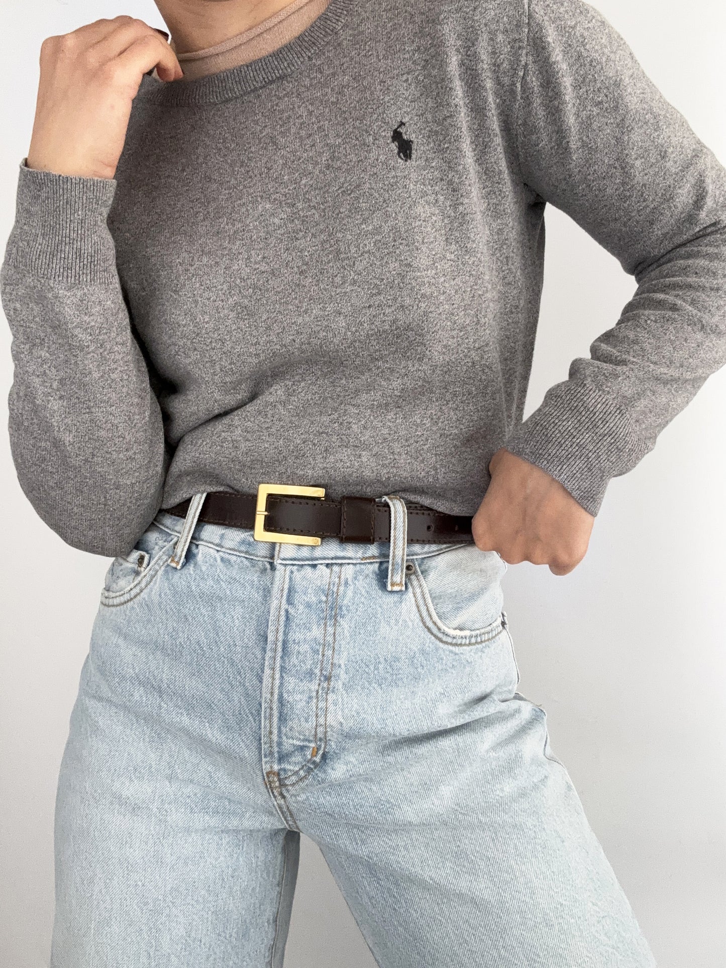 .Blake cotton Ralph Lauren grey woman pull