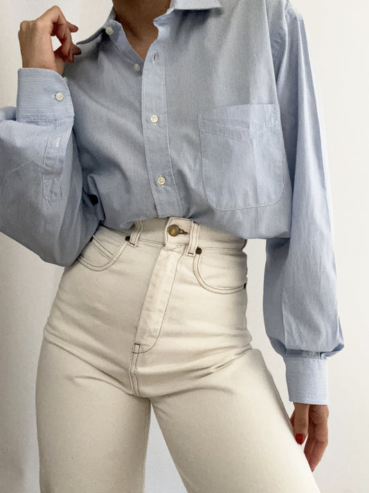 Costine white & blue Burberry vintage cotton shirt