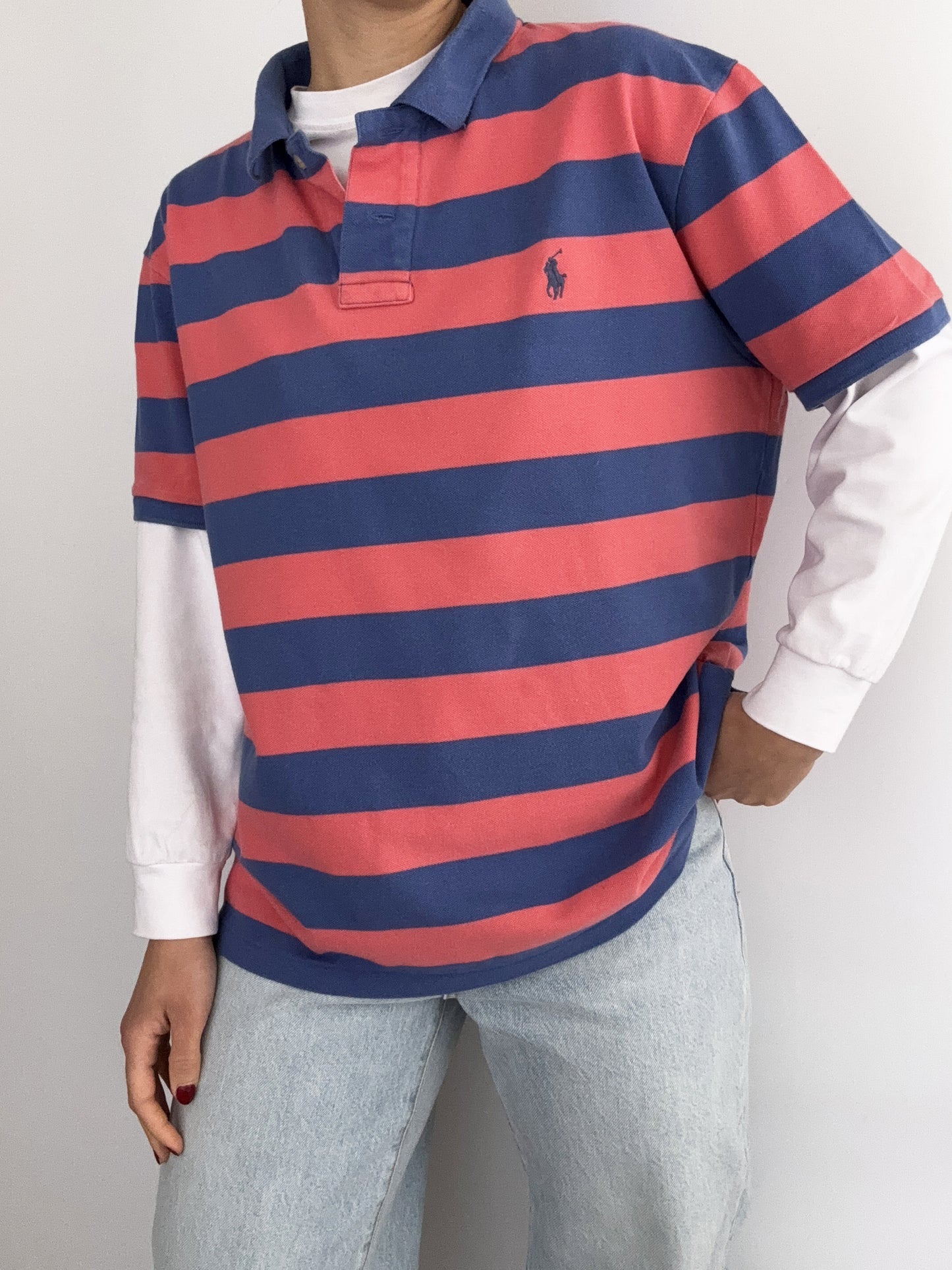 .Ralph Lauren vintage skate stripes polo