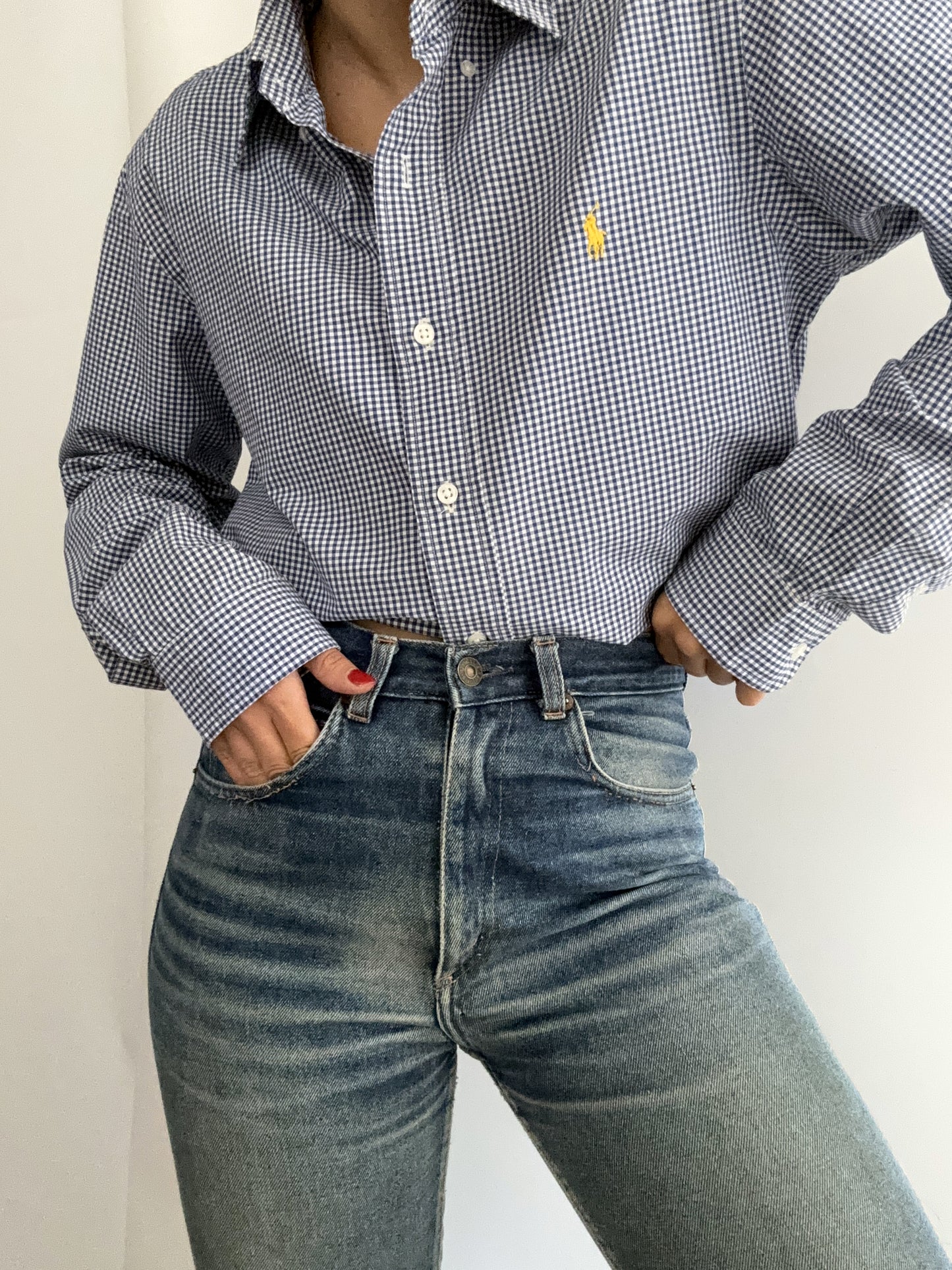 Vichy Ralph Lauren vintage bluette print