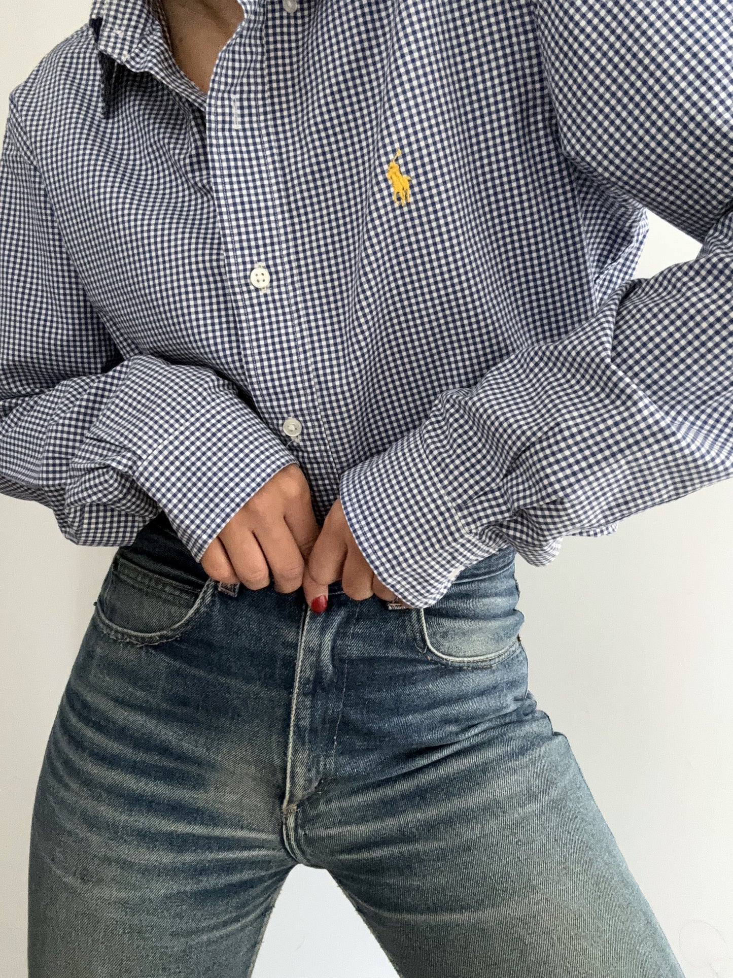 Vichy Ralph Lauren vintage bluette print