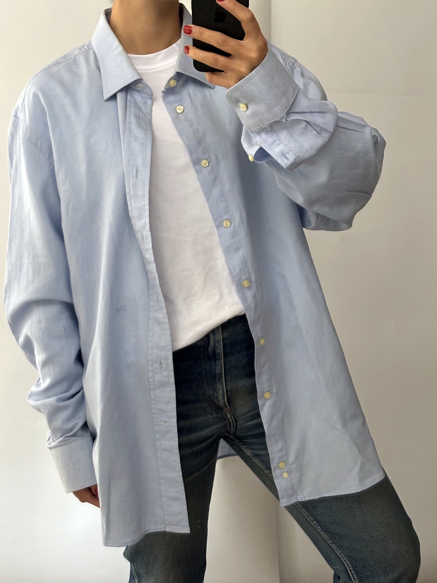 Christian Dior vintage soft blue cotton shirt