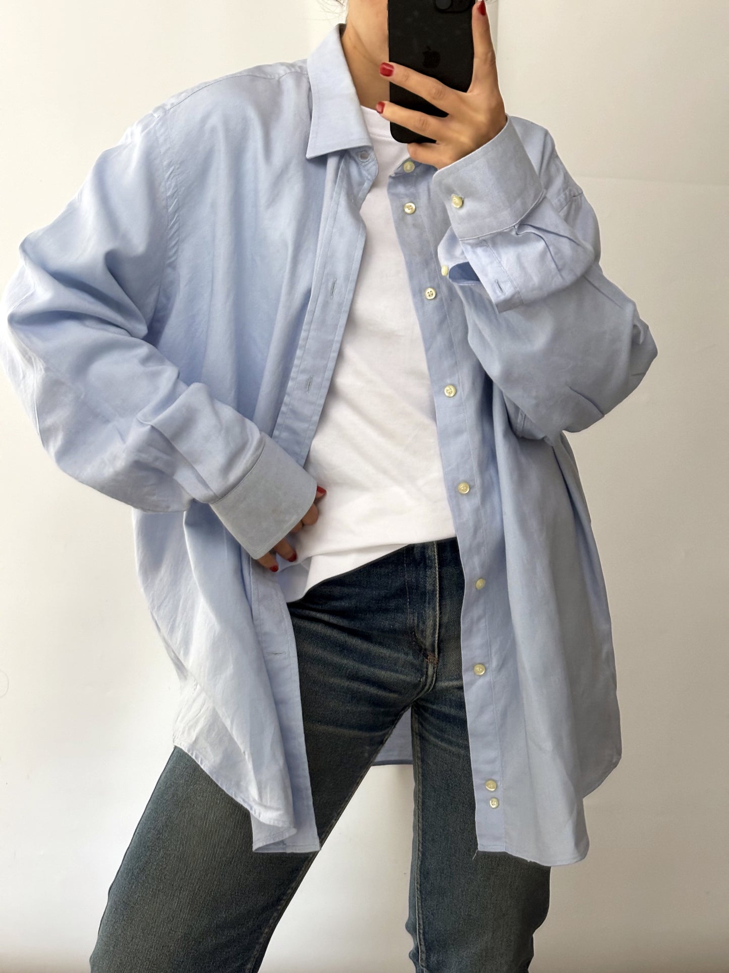 Christian Dior vintage soft blue cotton shirt