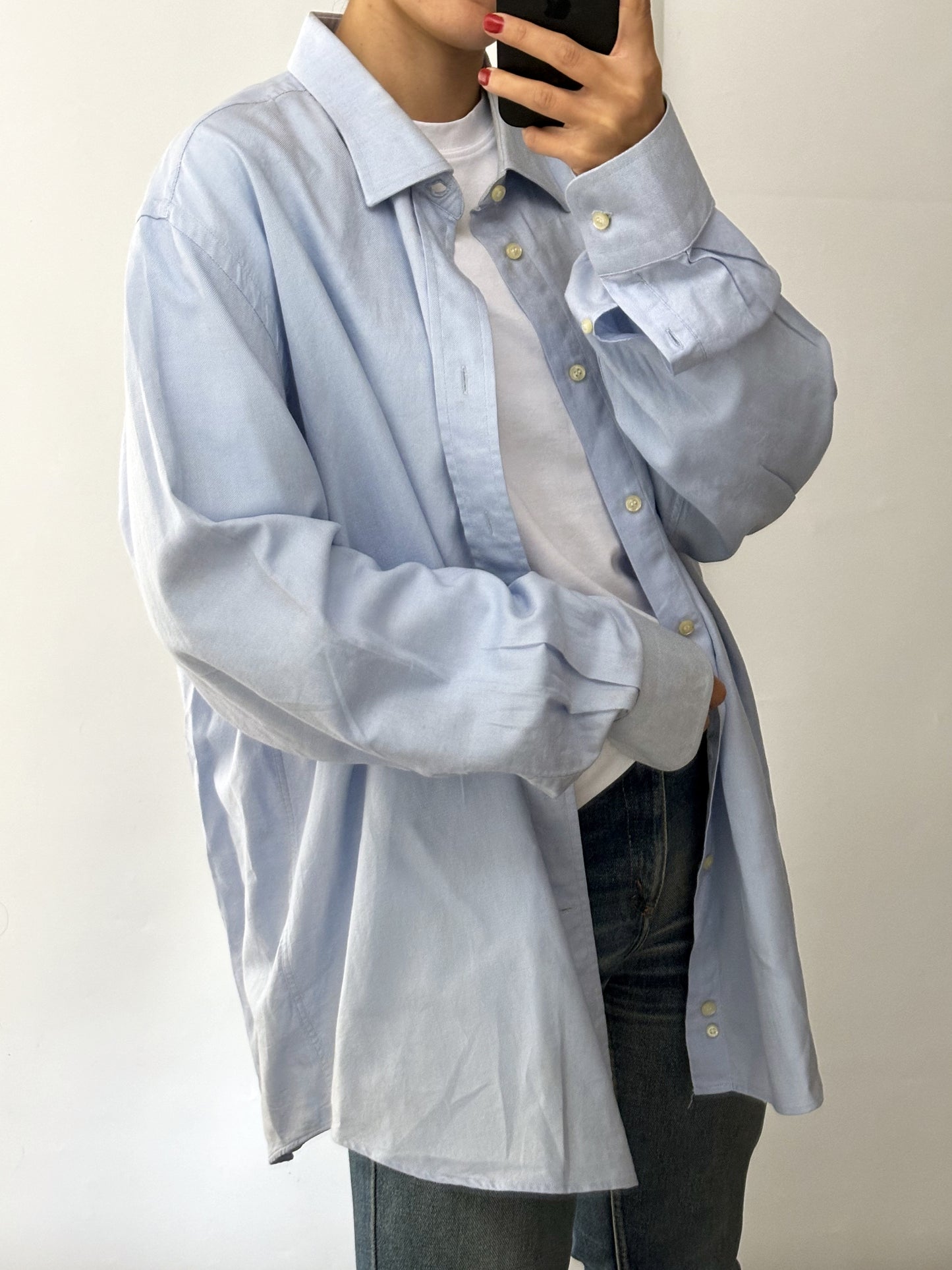 Christian Dior vintage soft blue cotton shirt