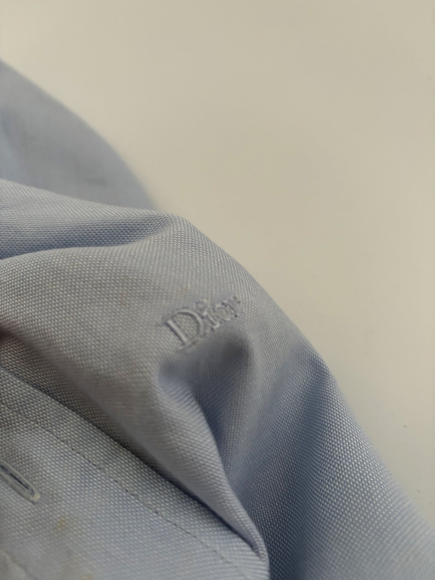 Christian Dior vintage soft blue cotton shirt