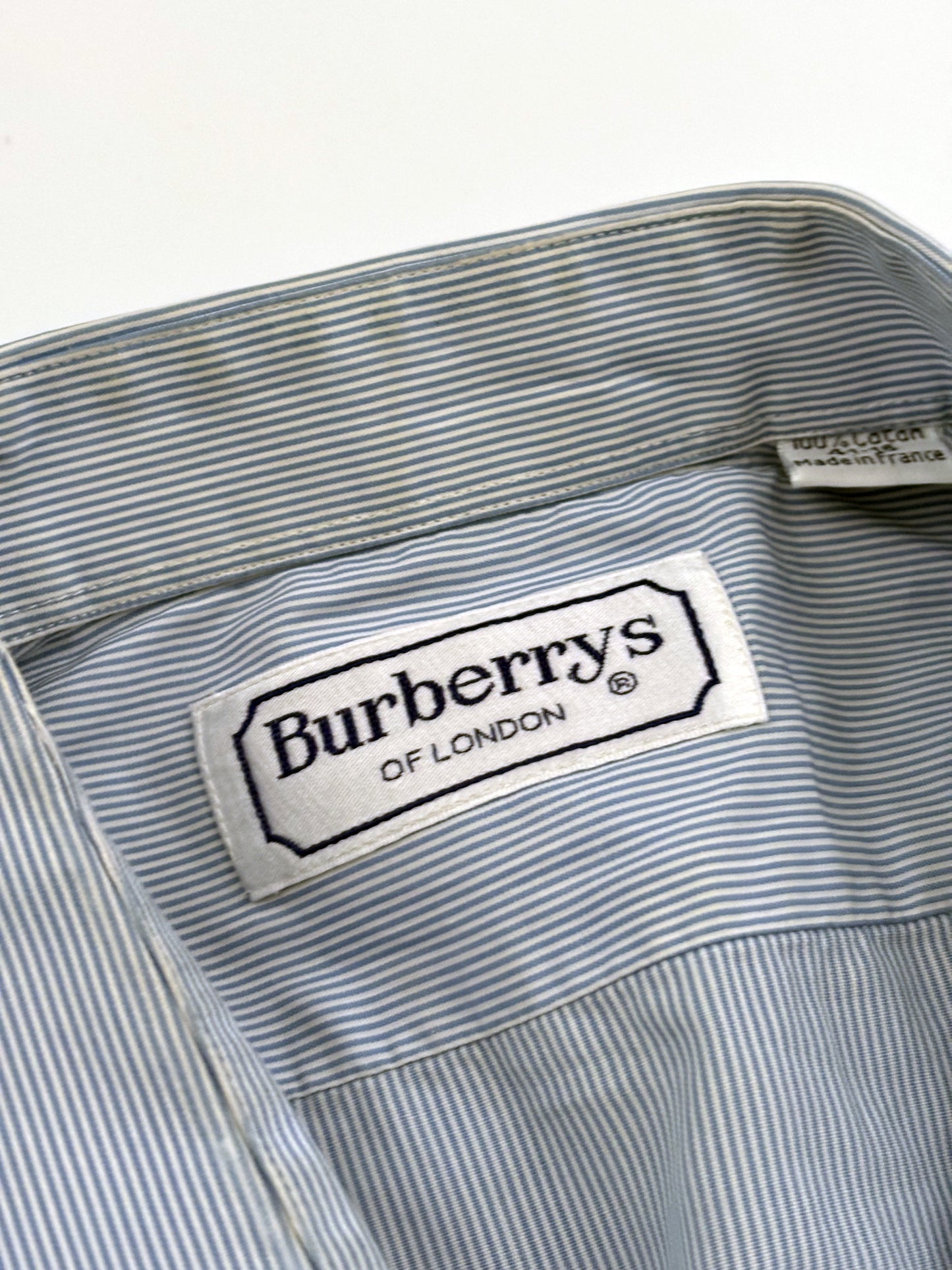 Costine white & blue Burberry vintage cotton shirt