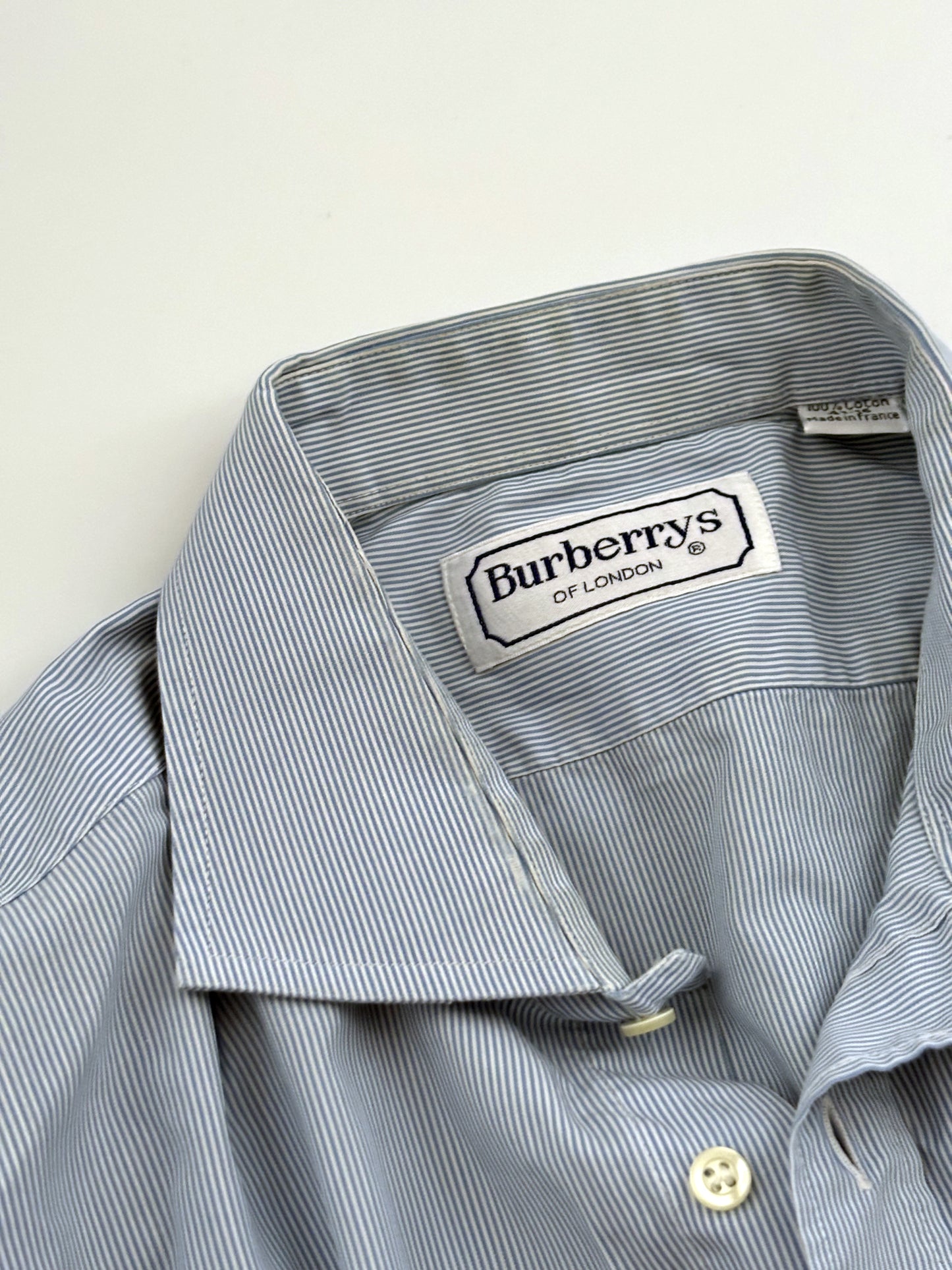 Costine white & blue Burberry vintage cotton shirt