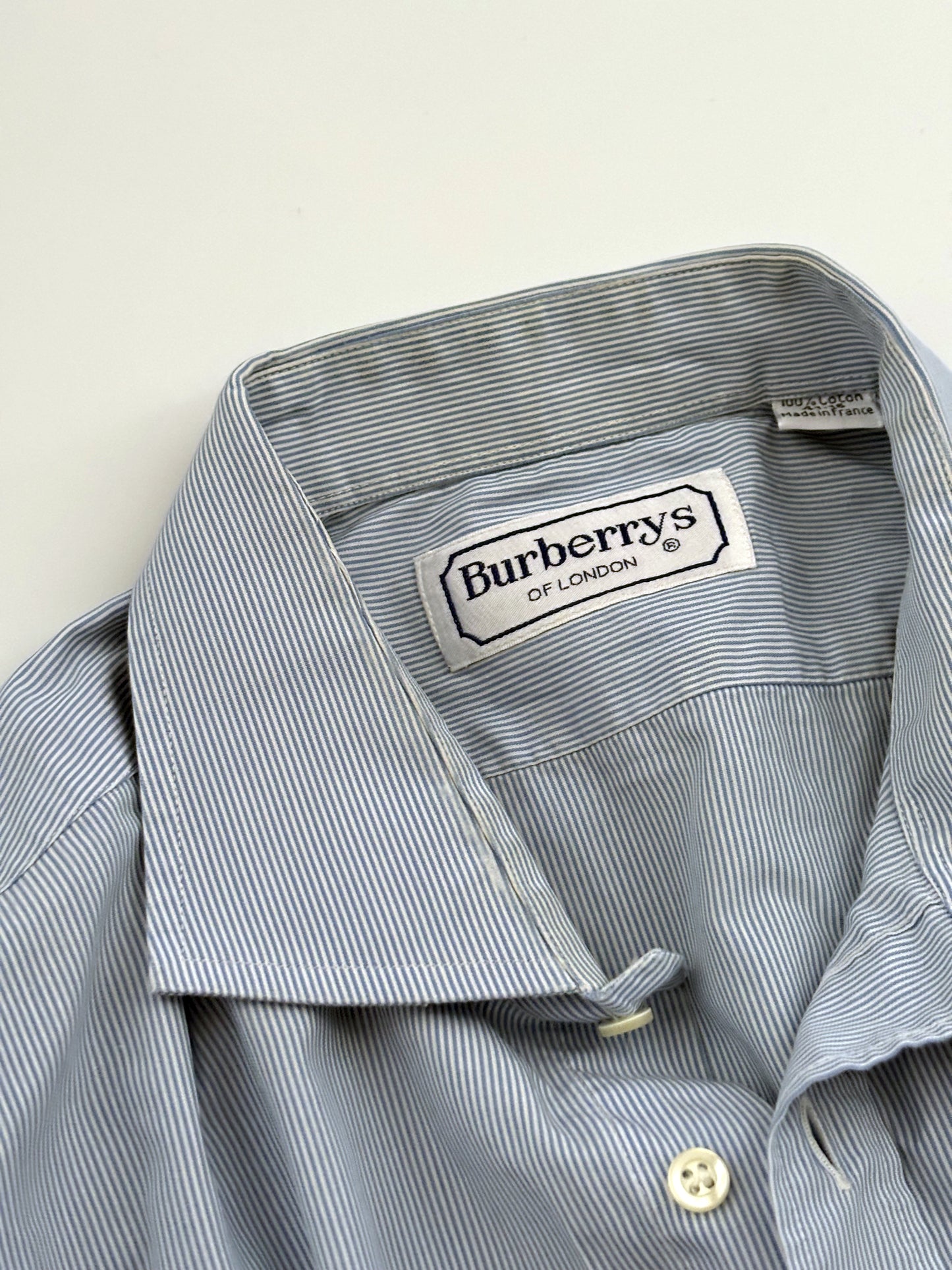 Costine white & blue Burberry vintage cotton shirt