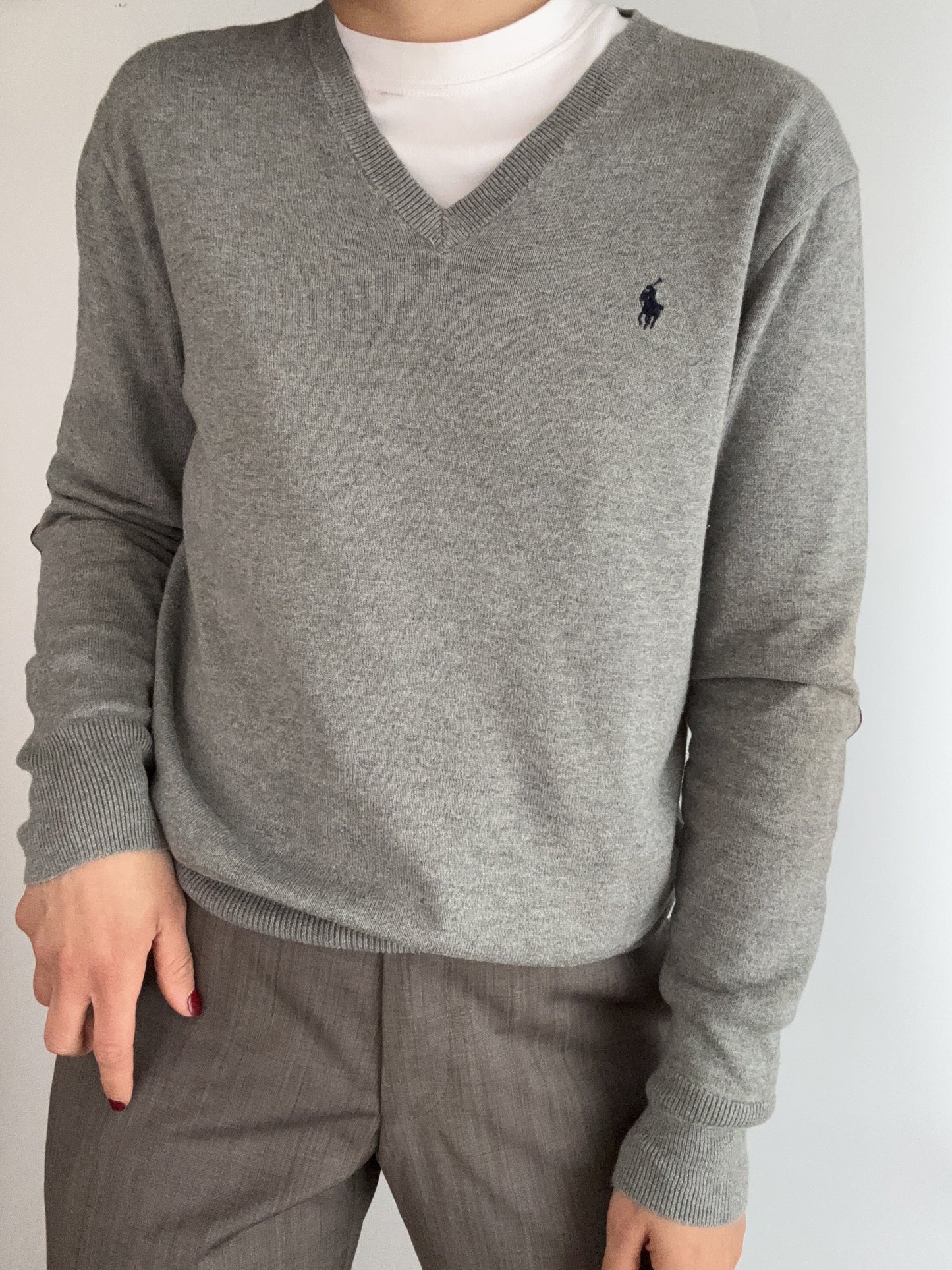 .Grey cotton Blake Ralph Lauren V model pull