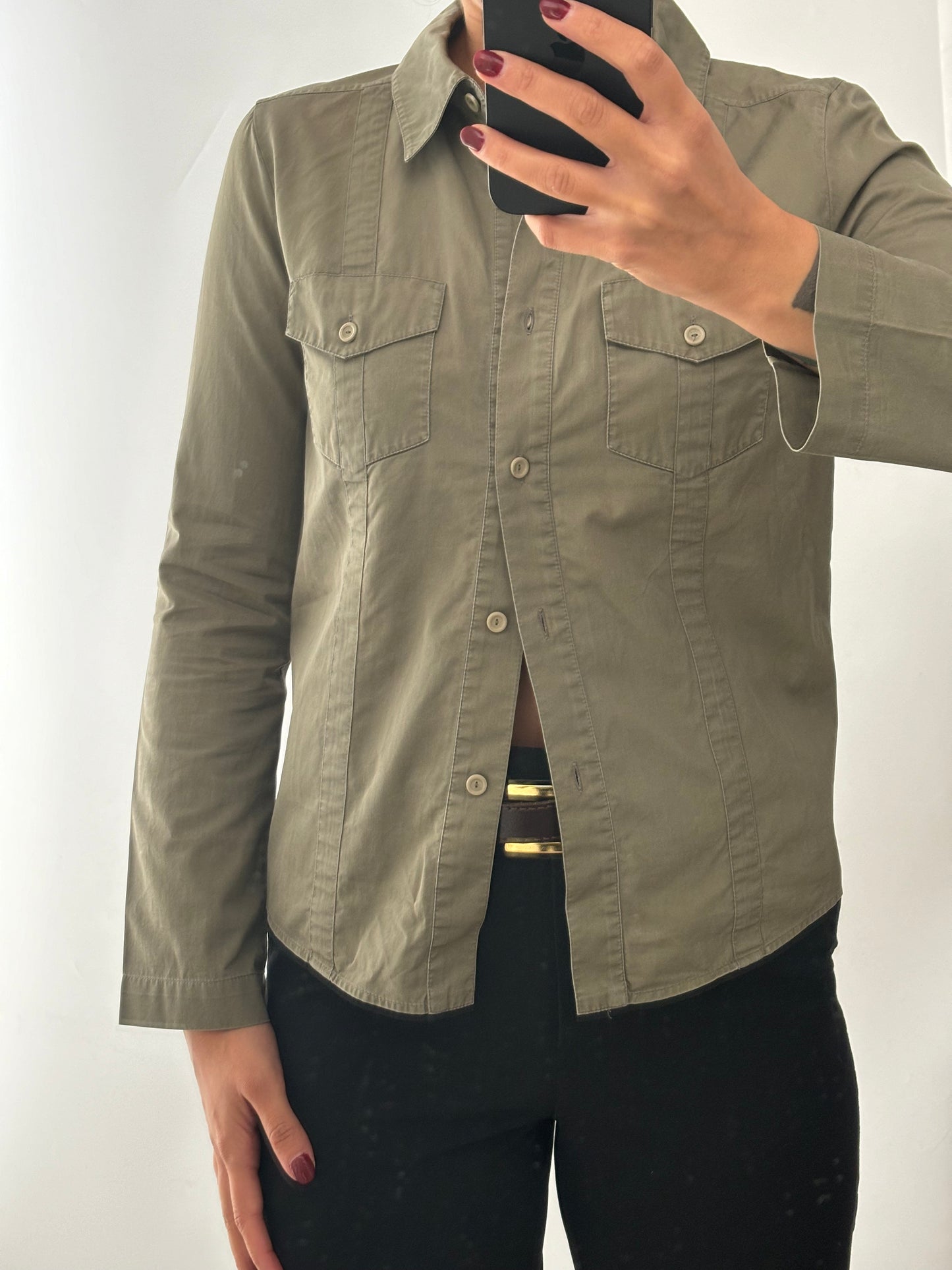 Louis Vuitton vintage cotton military shirt