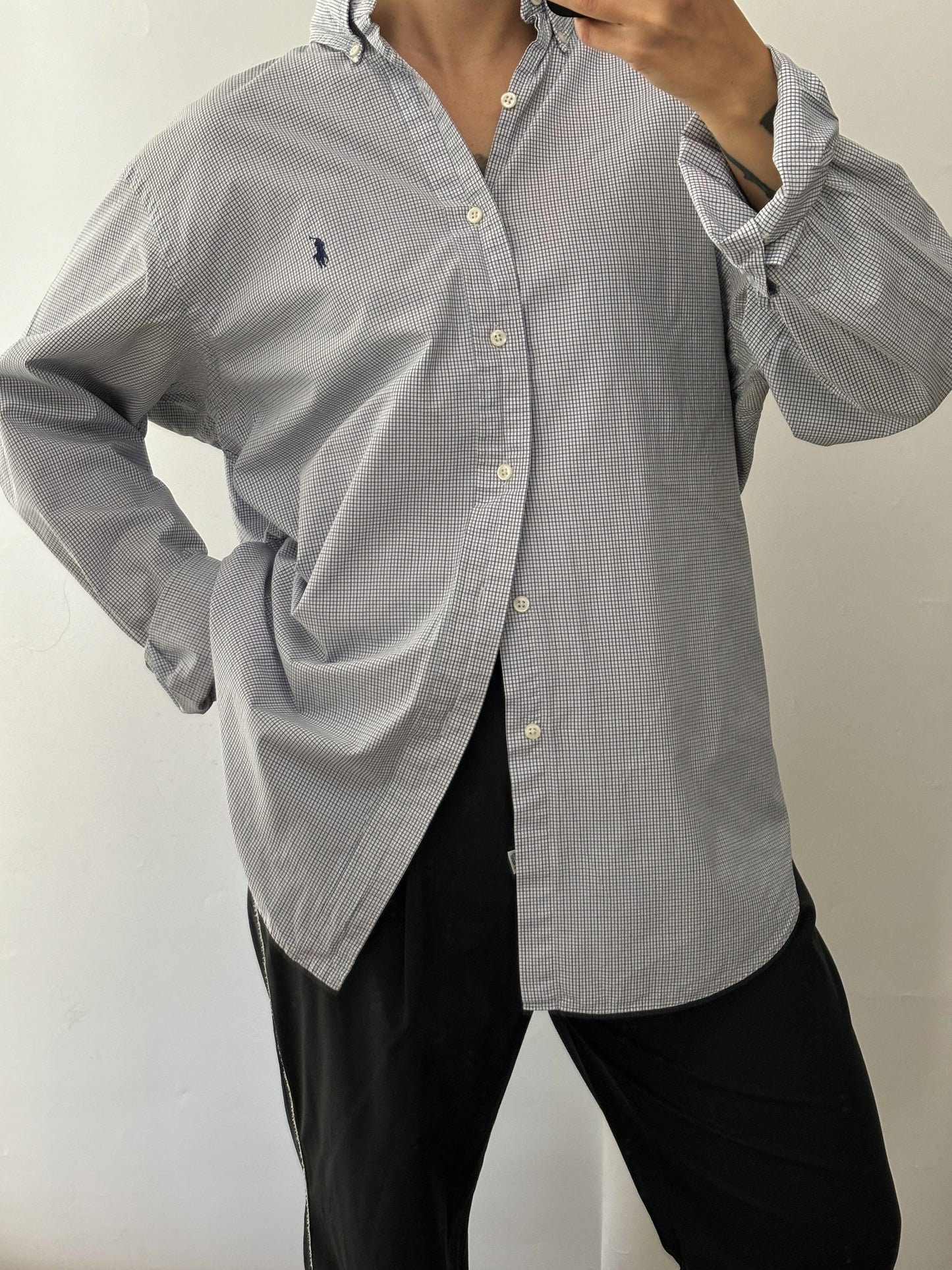 Simply blue soft tartan Ralph Lauren shirt