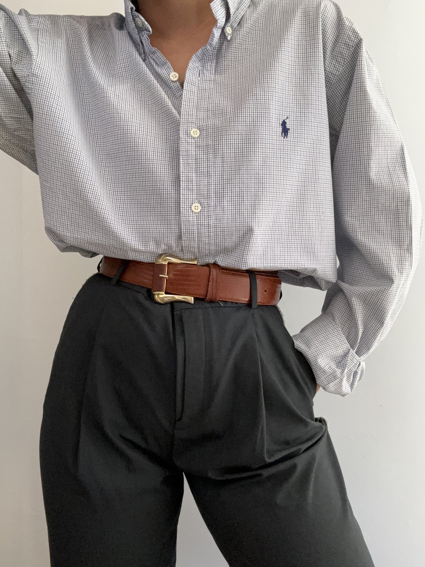 Simply blue soft tartan Ralph Lauren shirt