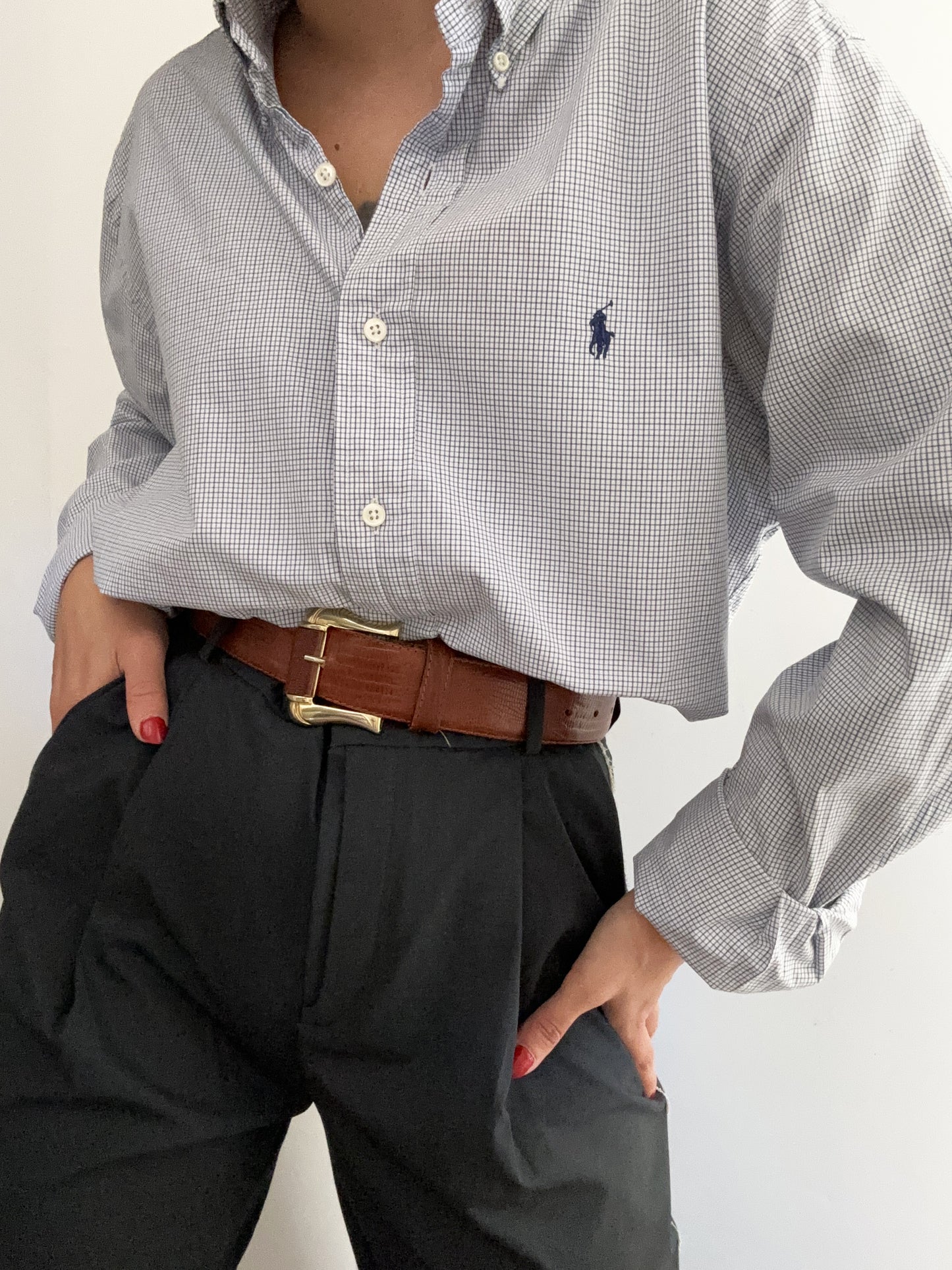 Simply blue soft tartan Ralph Lauren shirt