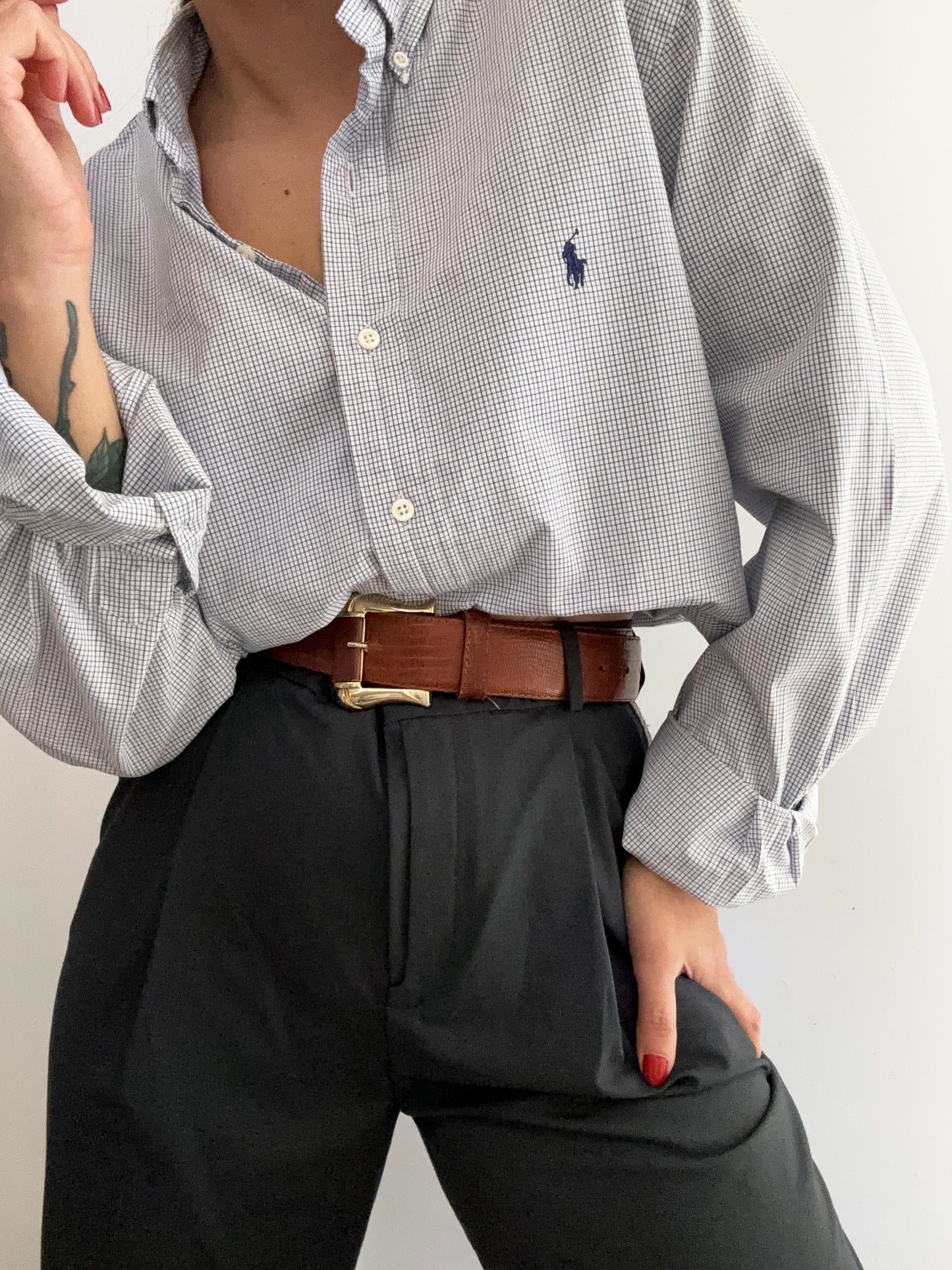 Simply blue soft tartan Ralph Lauren shirt