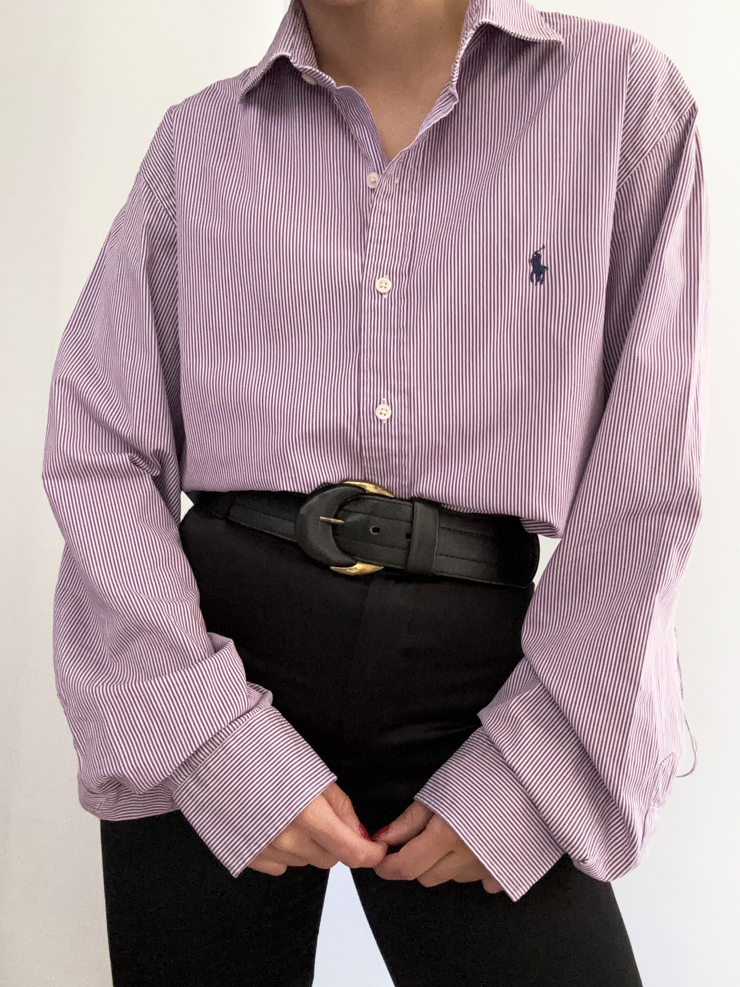 Ralph Lauren burgundi costine vintage shirt