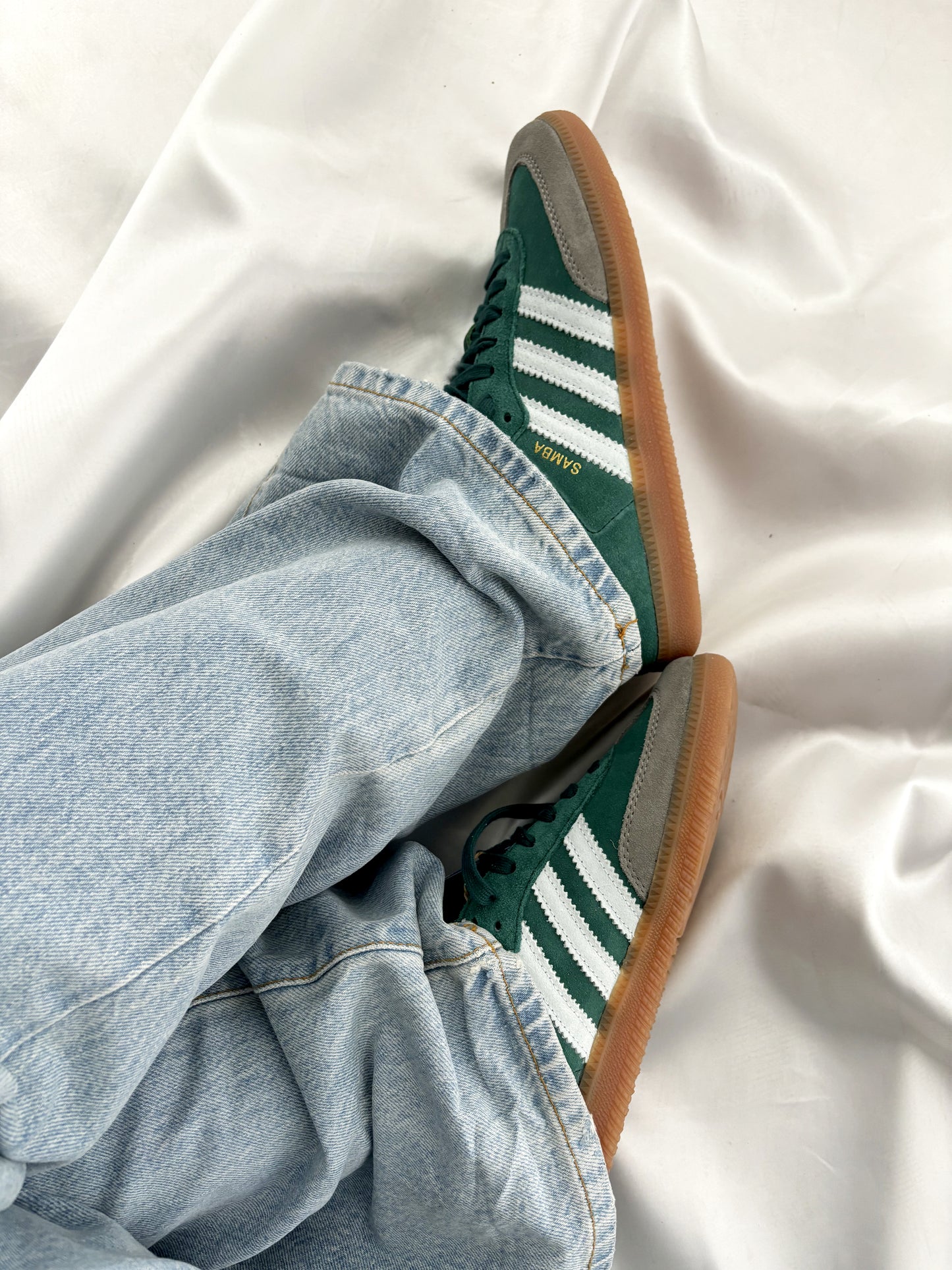 adidas Samba OG Collegiate Green Gum Grey Toe
