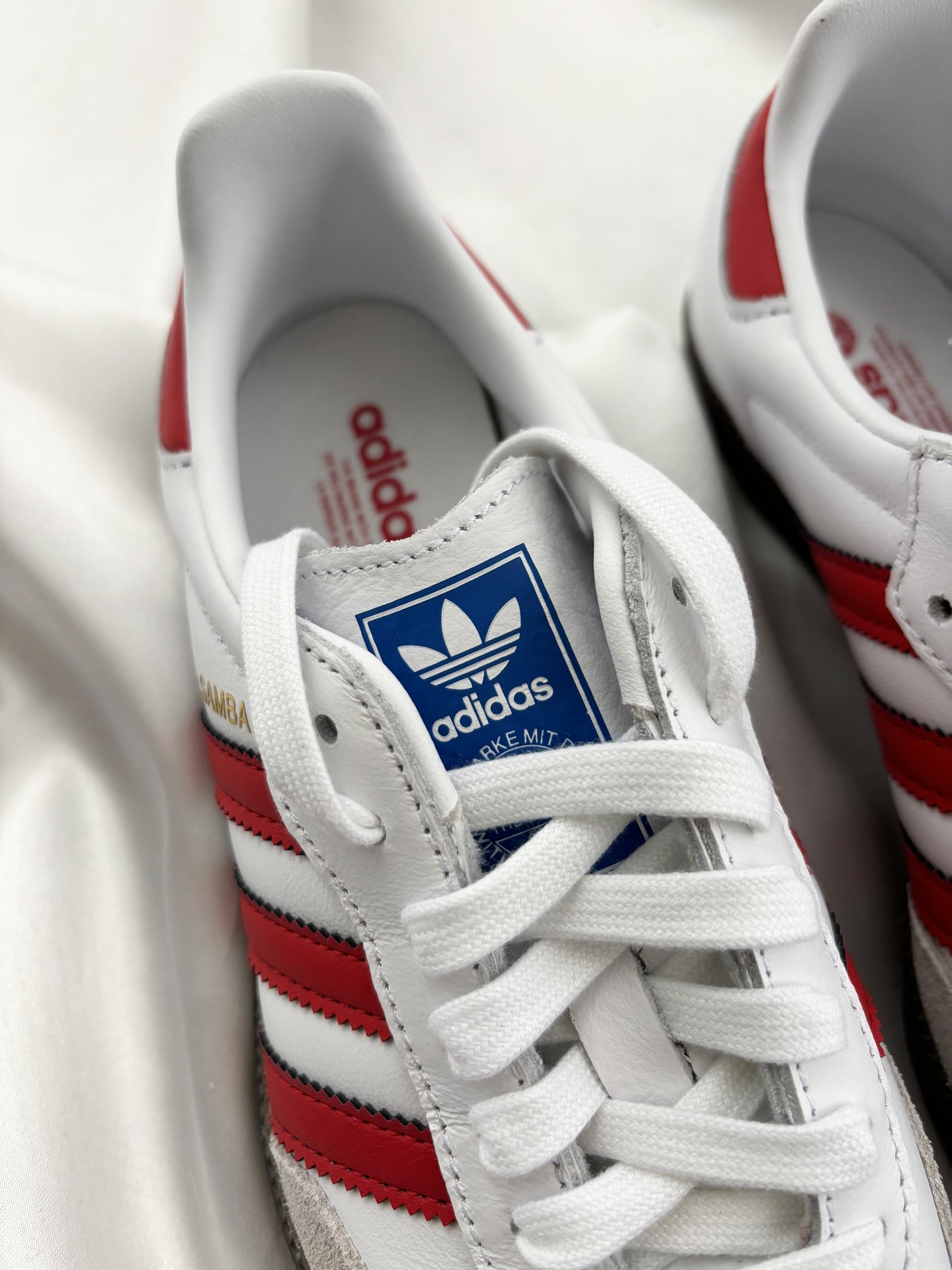 adidas Samba OG White Better Scarlet IG1025
