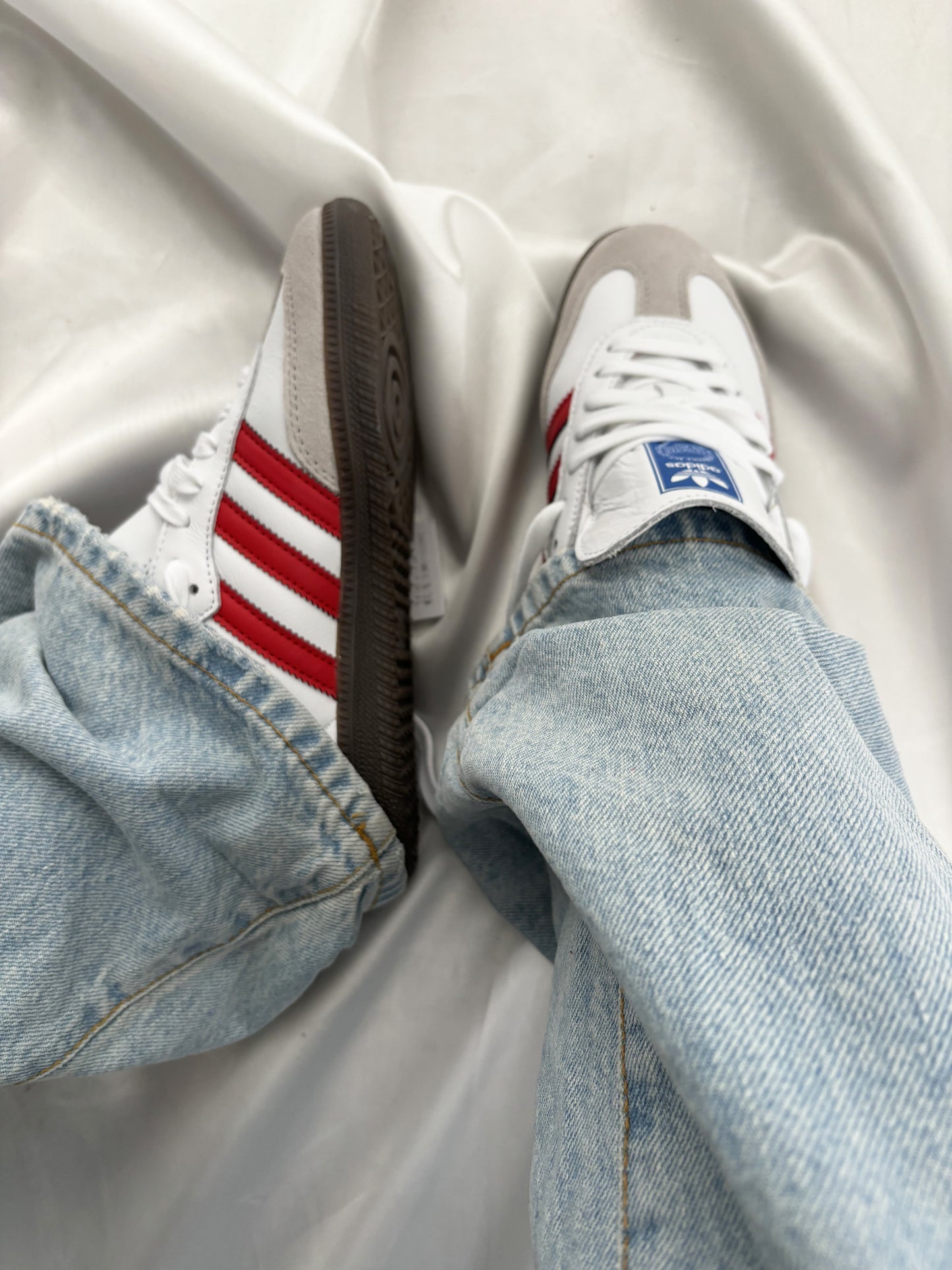 adidas Samba OG White Better Scarlet IG1025