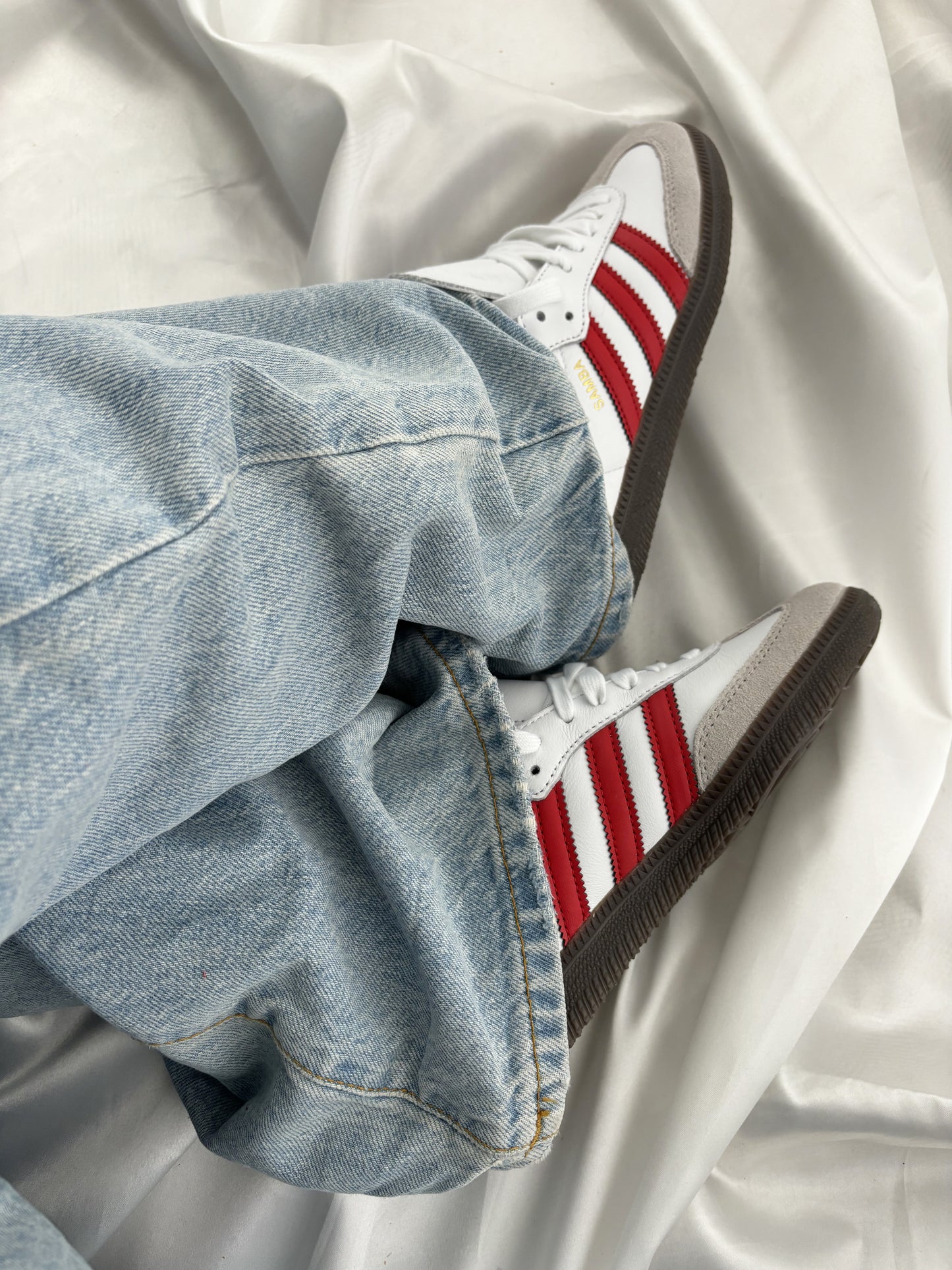 adidas Samba OG White Better Scarlet IG1025