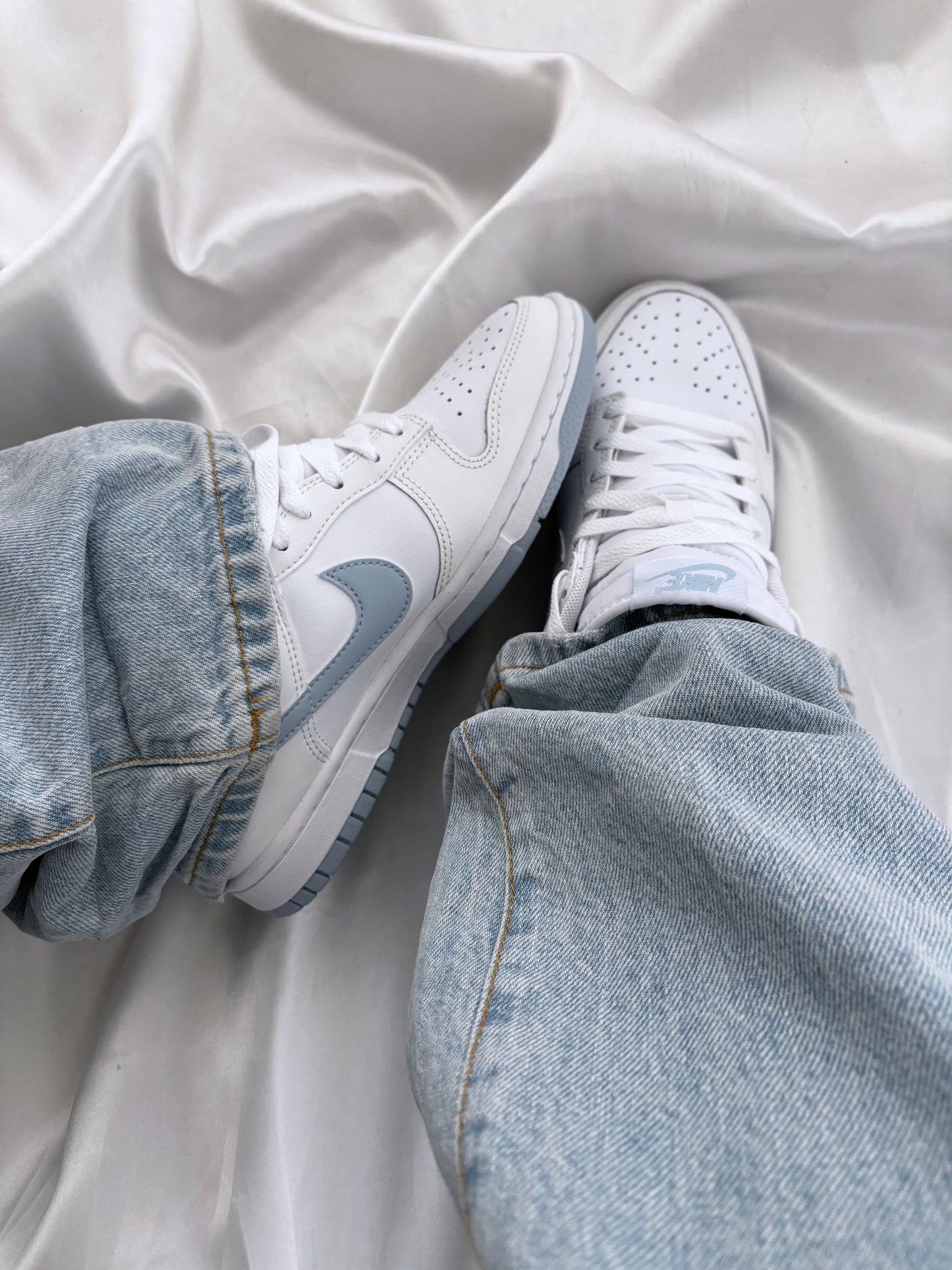 Nike Dunk Low White Light Armory Blue