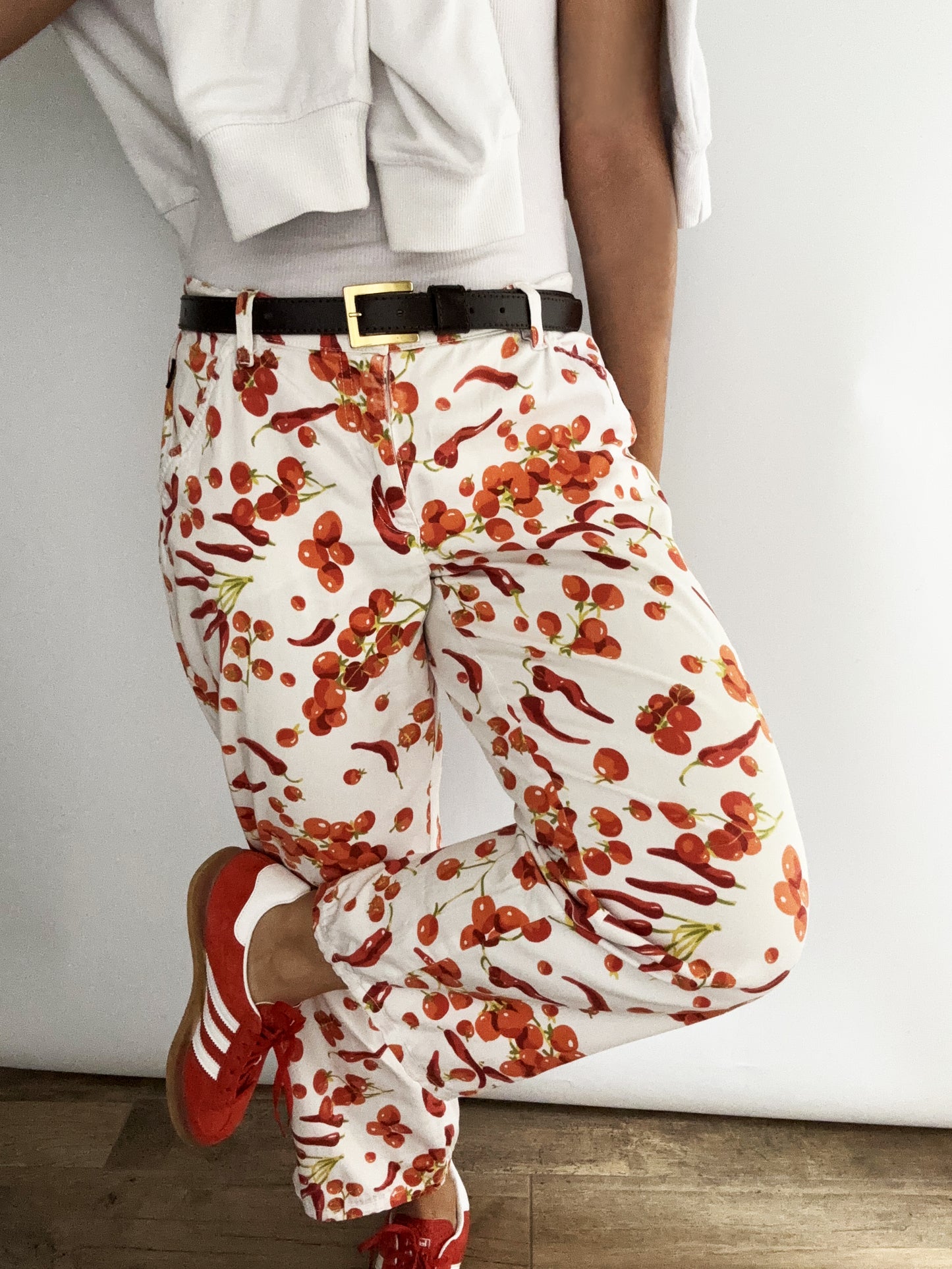 Moschino Peperoncino&Tomato print Pants